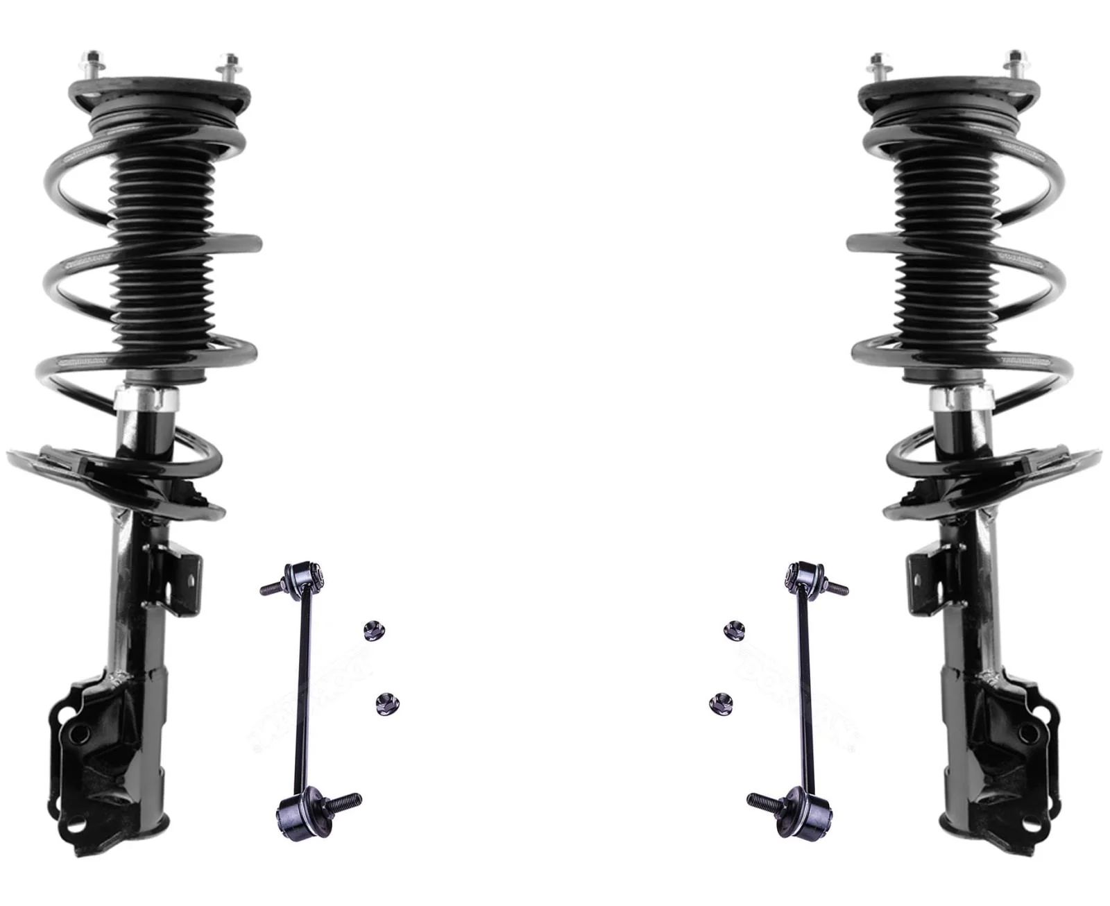 Front Complete Struts Assembly & Sway Bar Links For Mazda 3 2014-2018