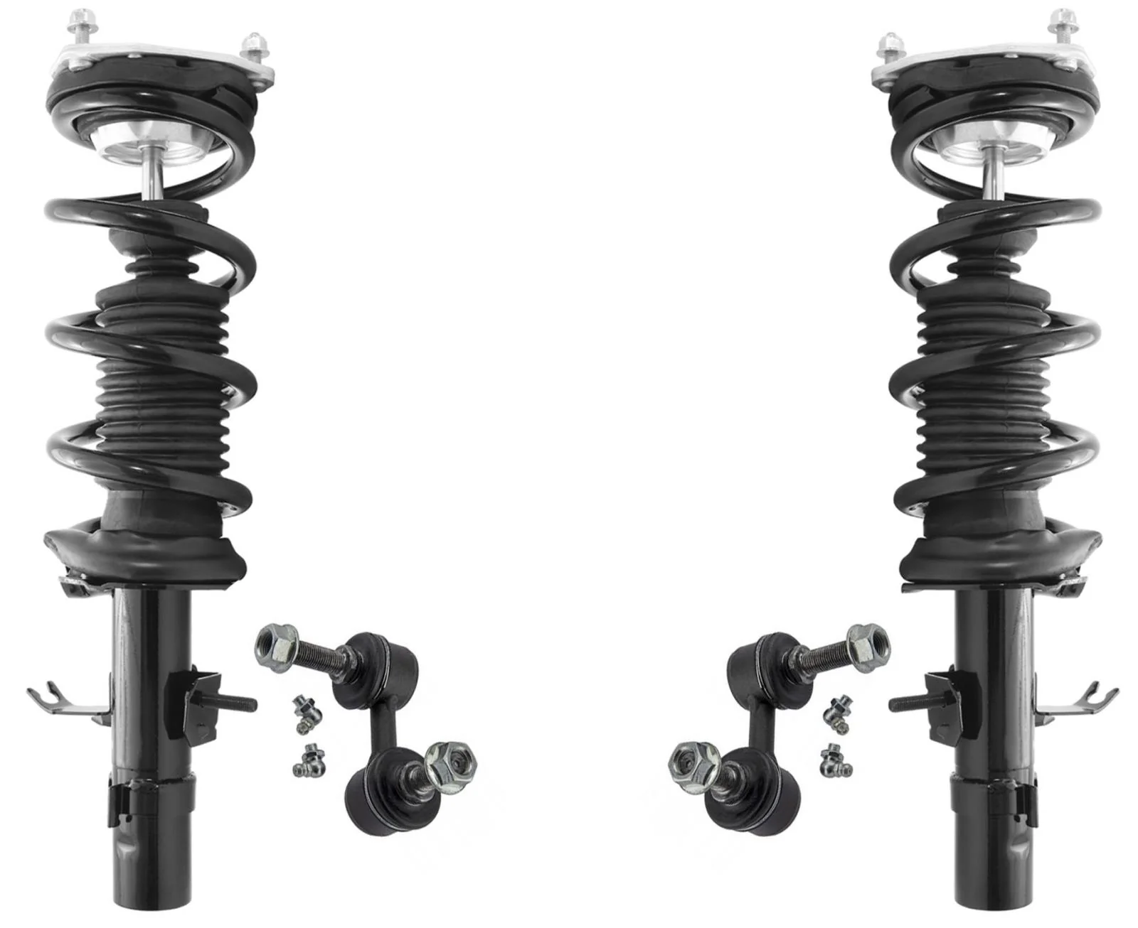 Front Complete Struts Assembly & Sway Bar Links For Q60 14-2017 All Wheel Drive