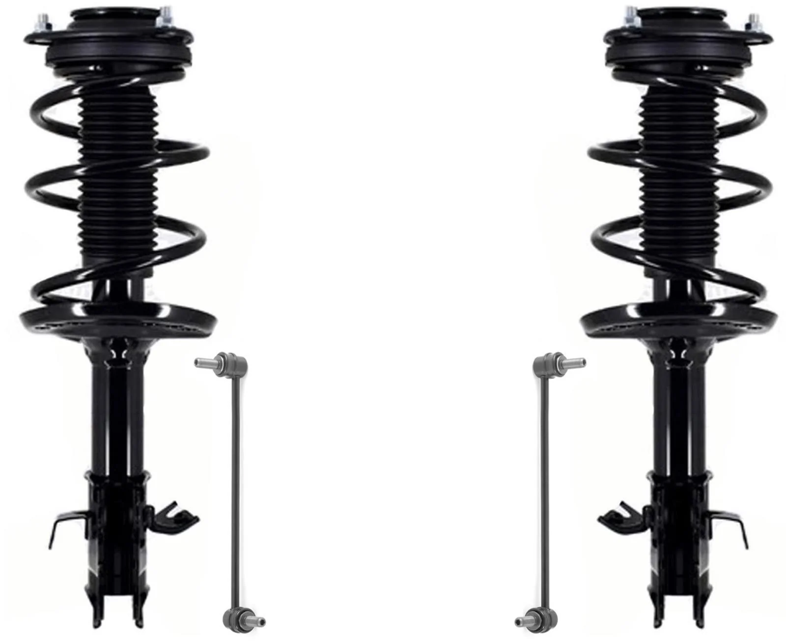 Front Complete Struts Assembly & Sway Bar Links For Subaru Impreza 2017 18 2019