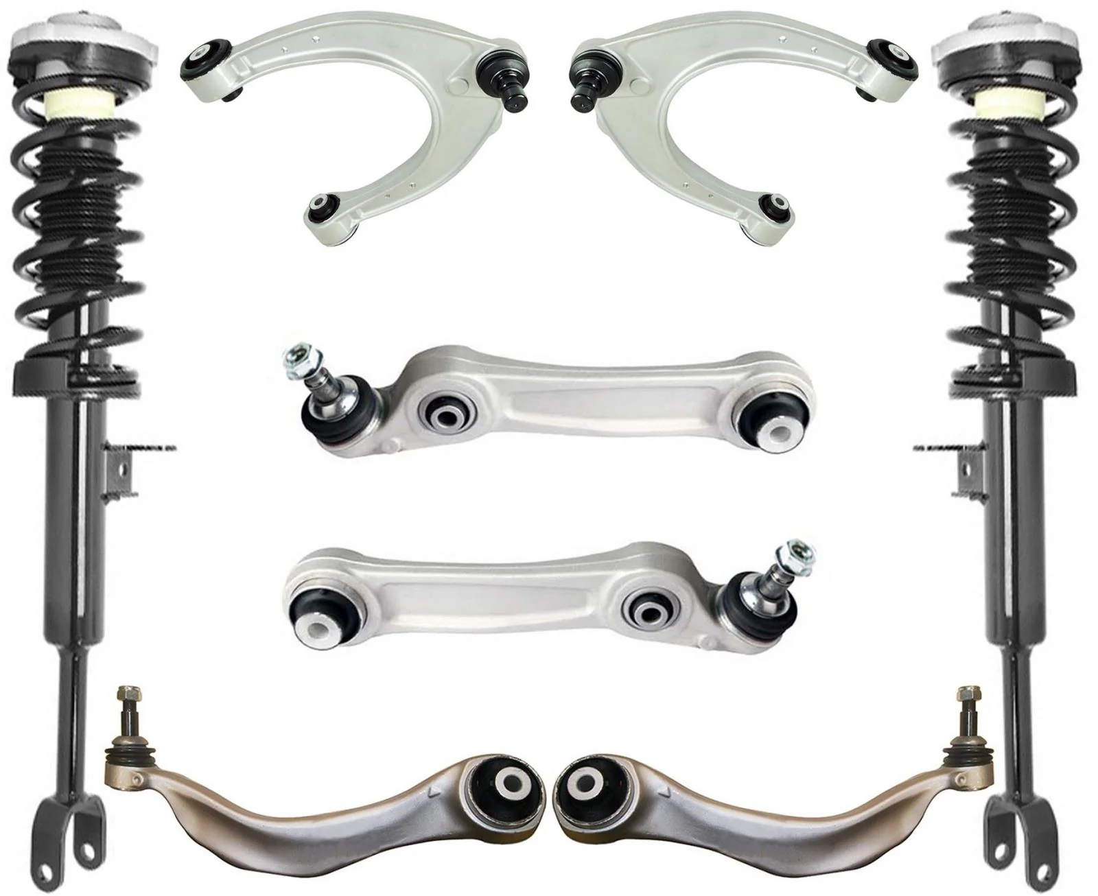 Front Complete Struts & Control Arms For BMW 528i 2011-16 Rear Wheel Drive