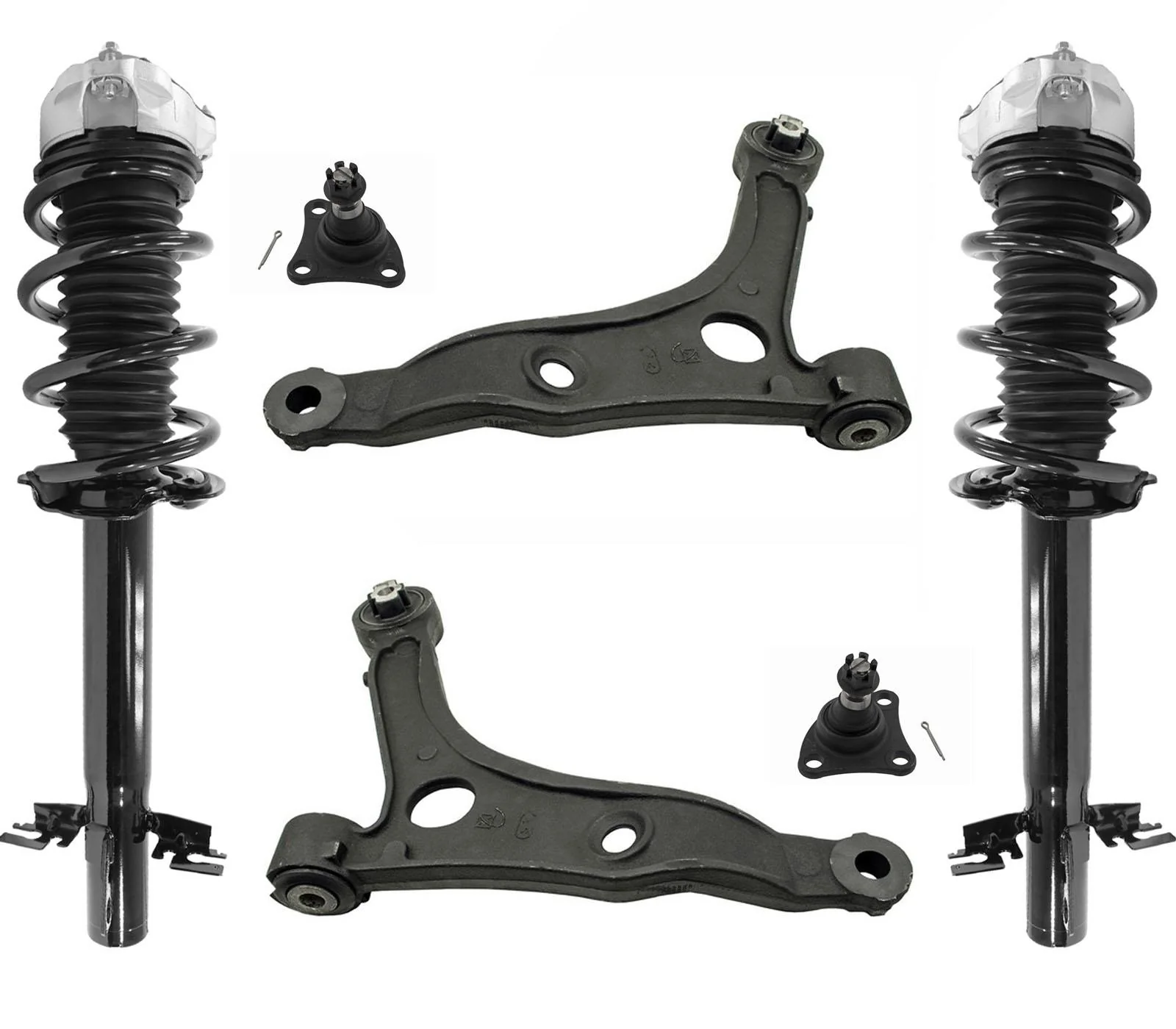 Front Complete Struts & Control Arms for Ram Promaster 1500 2500 3500 2014-2022
