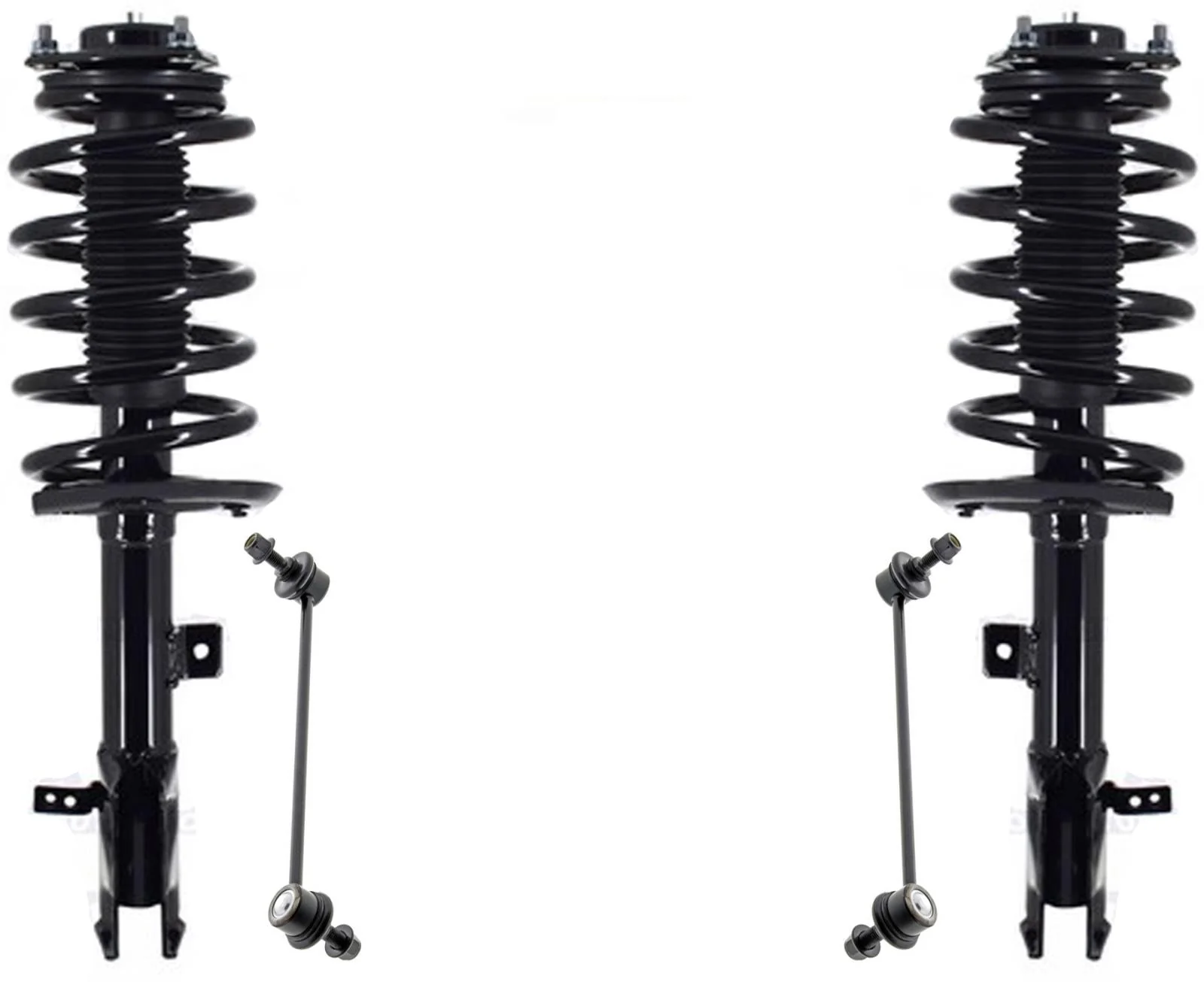 Front Complete Struts & Links For Jeep Compass 2012 2016 2017 Front Wheel Drive