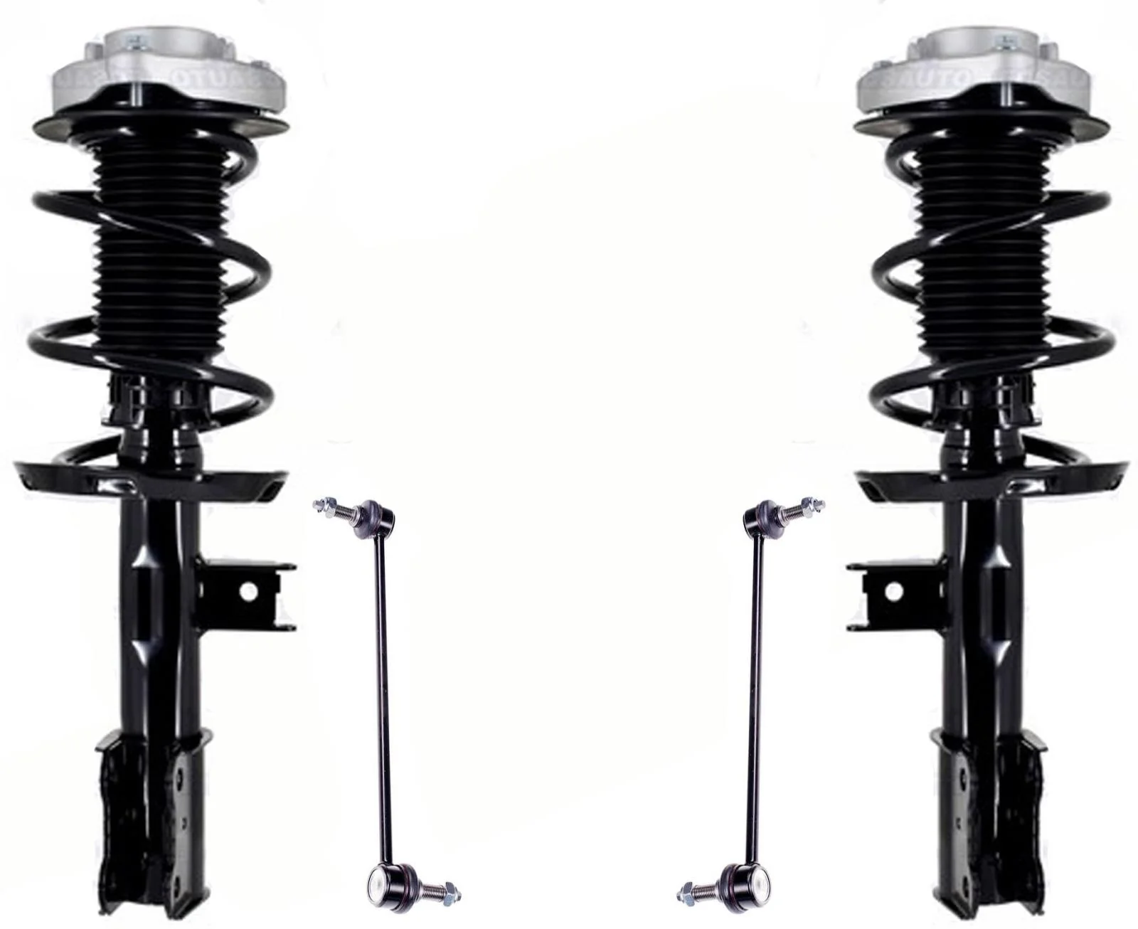 Front Complete Struts & Links For Mercedes Benz CLA250 Front Wheel Drive 14-18