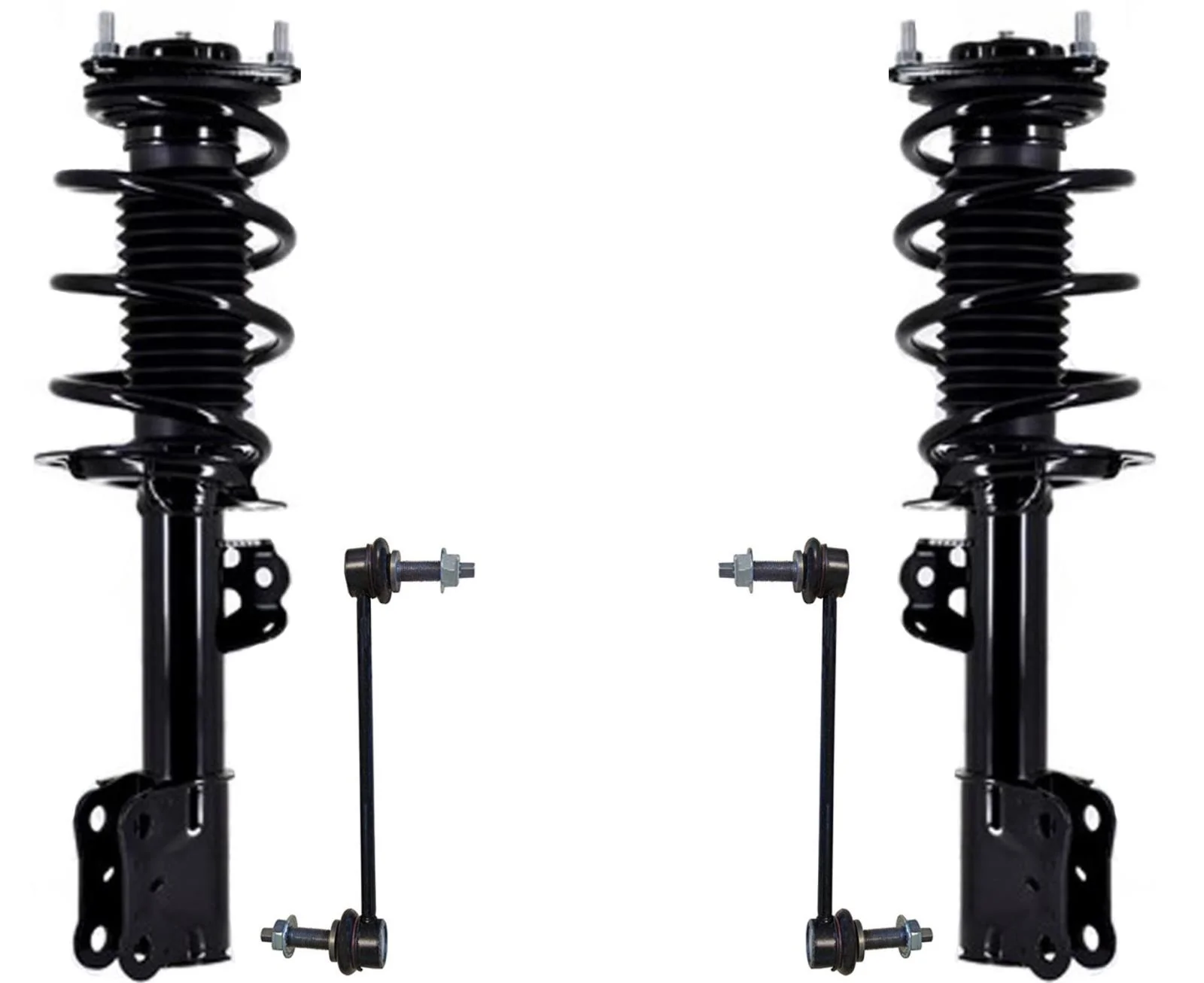 Front Complete Struts & Links For Mustang 5.0L 15-20 W/O Electronic Suspension