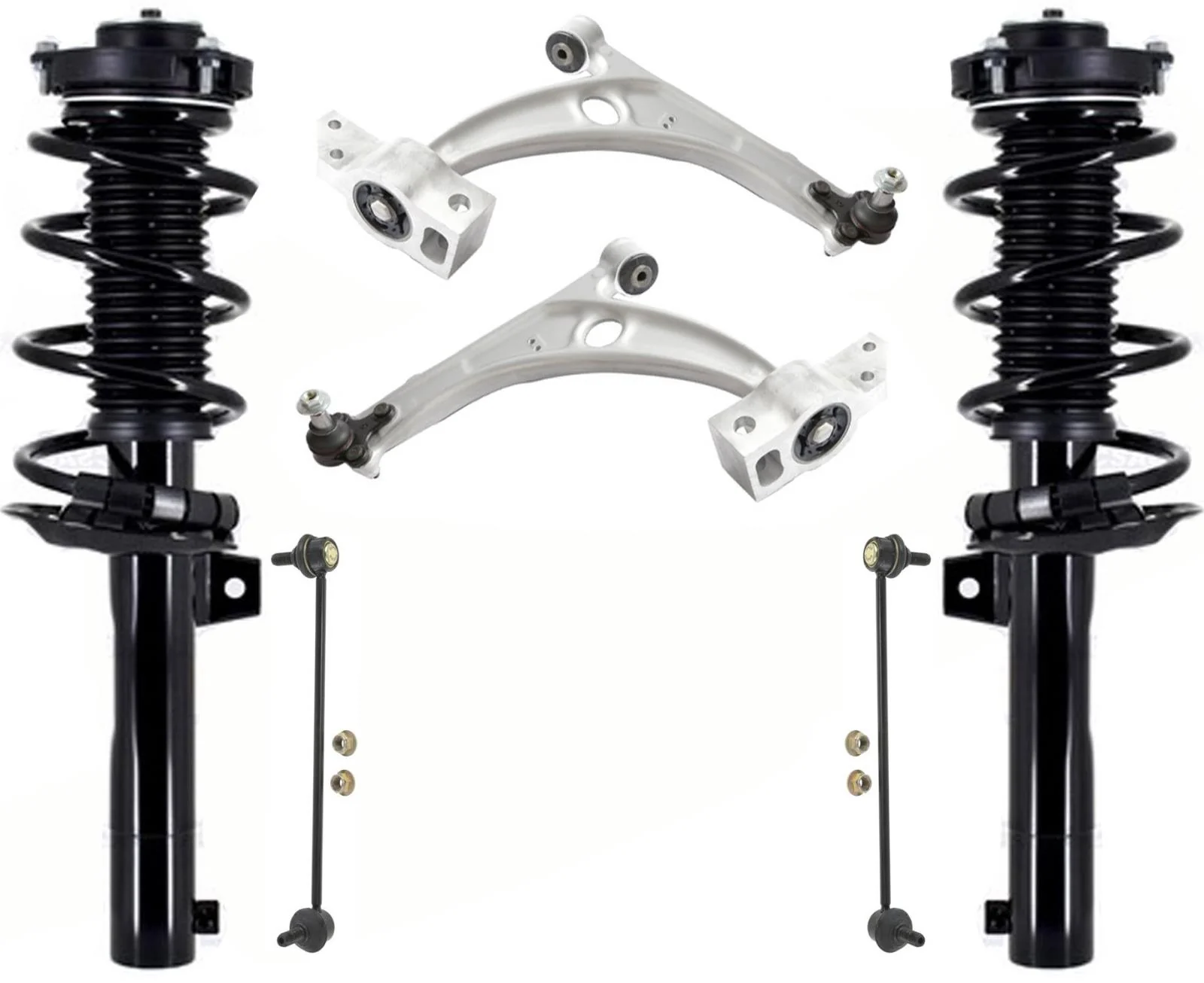 Front Complete Struts Lower Control Arms & Links For Audi Q3 2015-2018