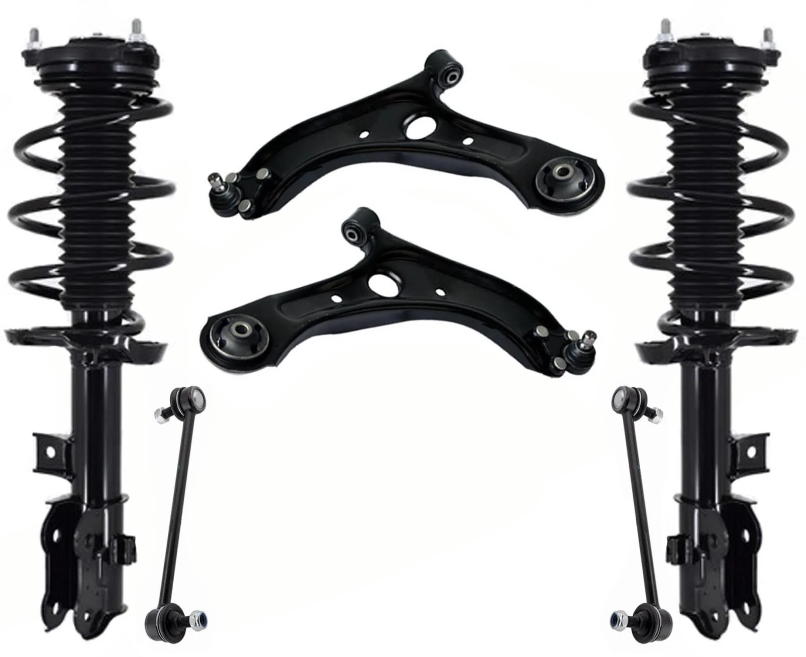 Front Complete Struts Lower Control Arms & Links For Kia Sportage 2017-19 EX LX