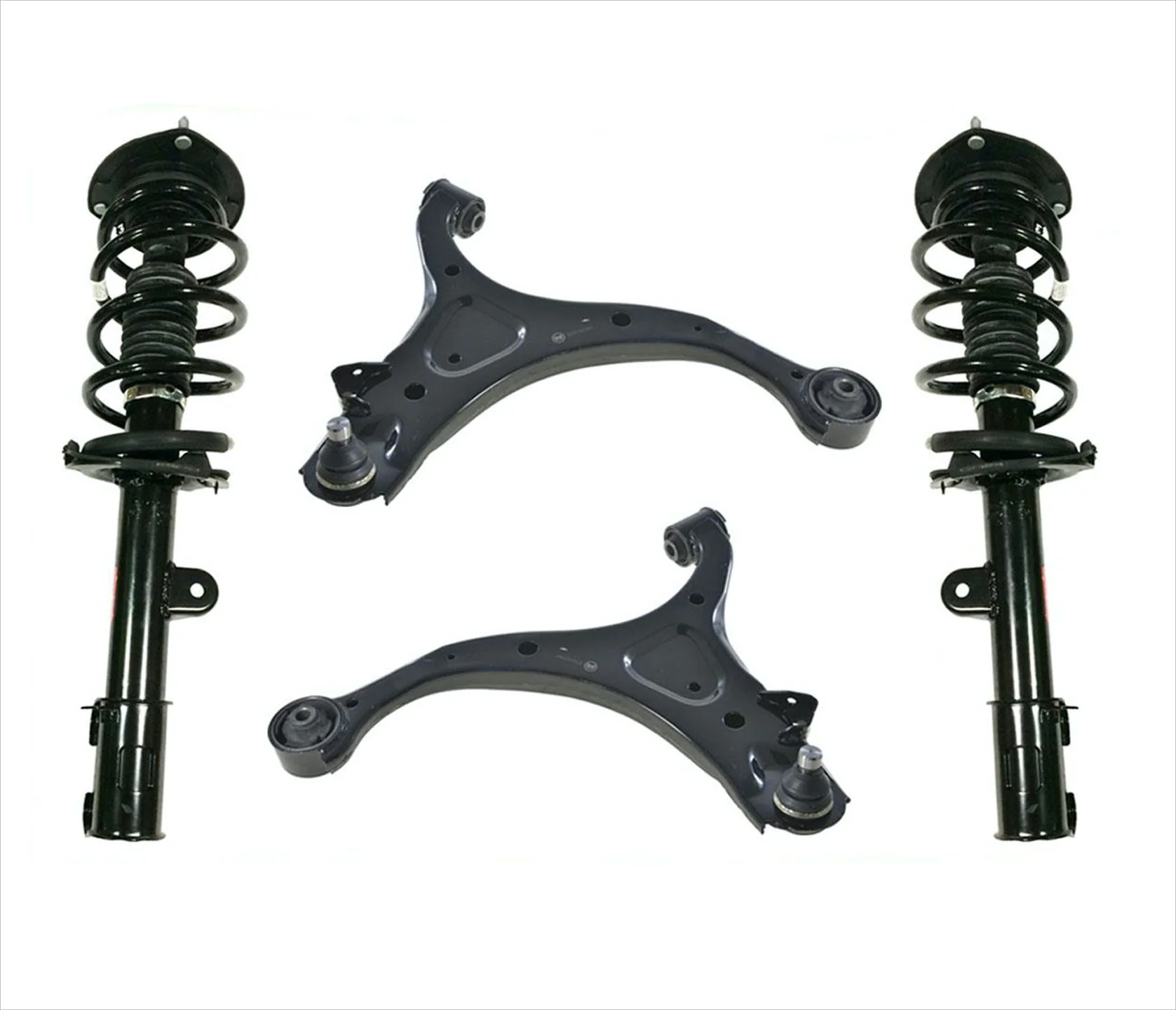 Front Complete Struts & Lower Control Arms W/ BJ fits 10-12 Hyundai Santa Fe