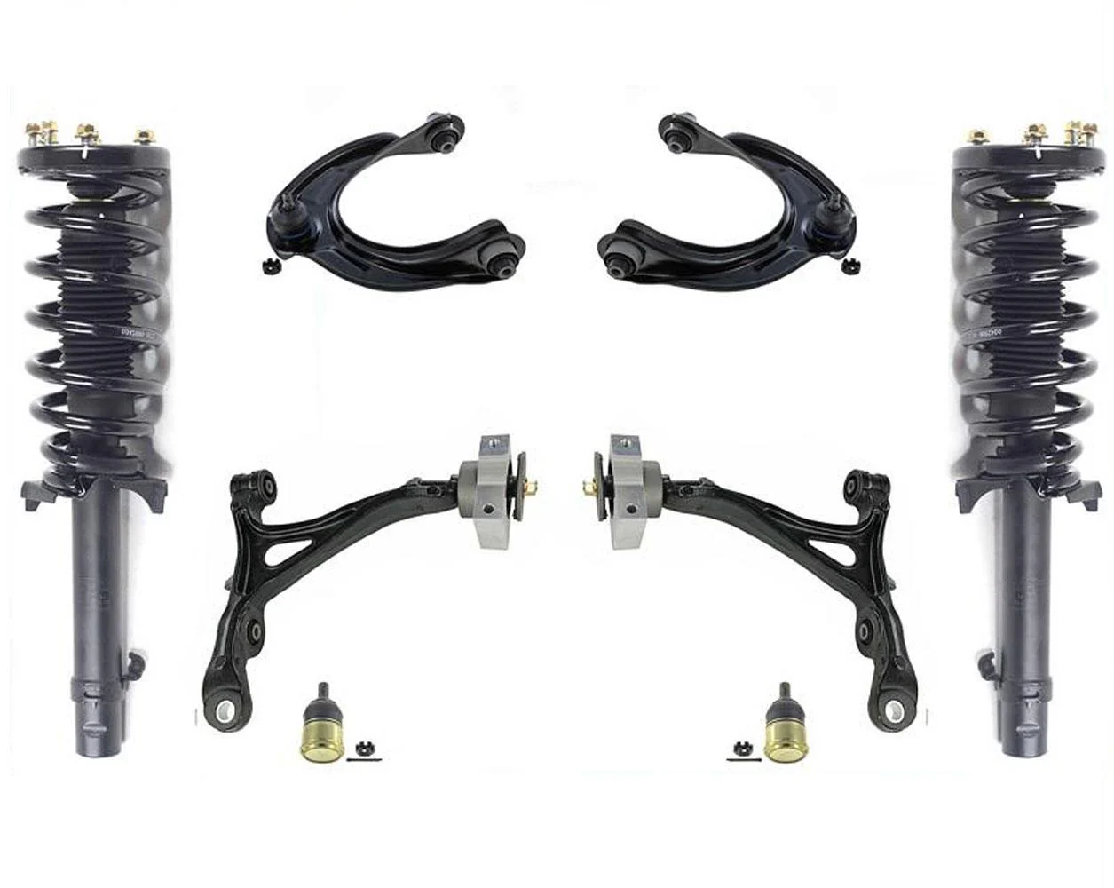 Front Complete Struts Lower & Upper Arms Ball Joints for Acura TL 09-14