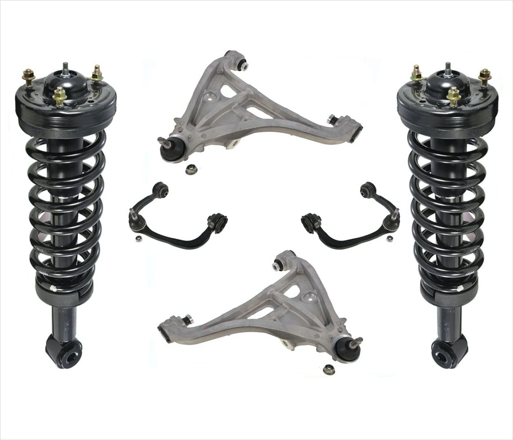 Front Complete Struts Lower & Upper Control Arms For F150 04-08 Rear Wheel Drive