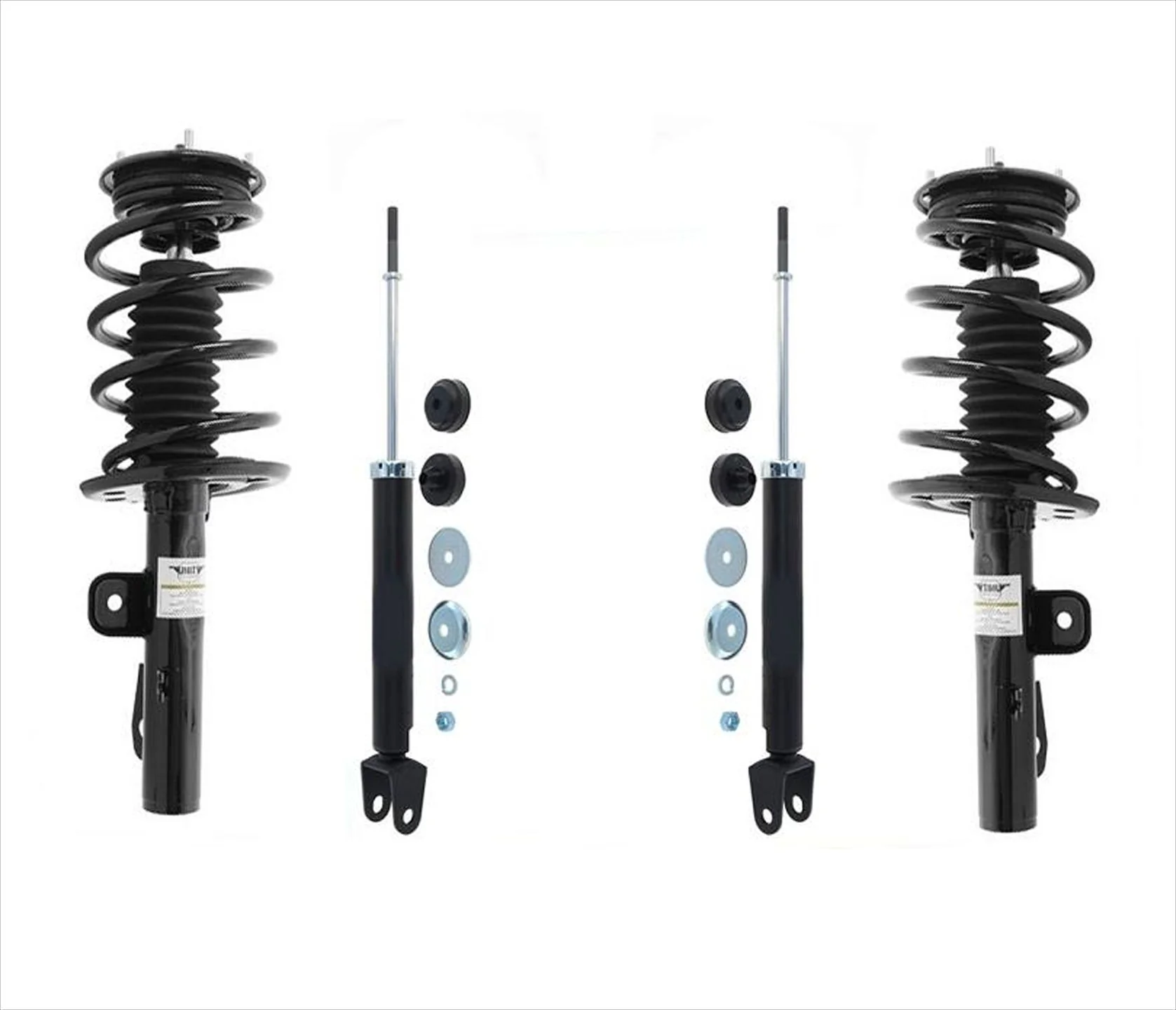 Front Complete Struts & Rear Shocks For Ford Flex 10-12 Non Turbo Models