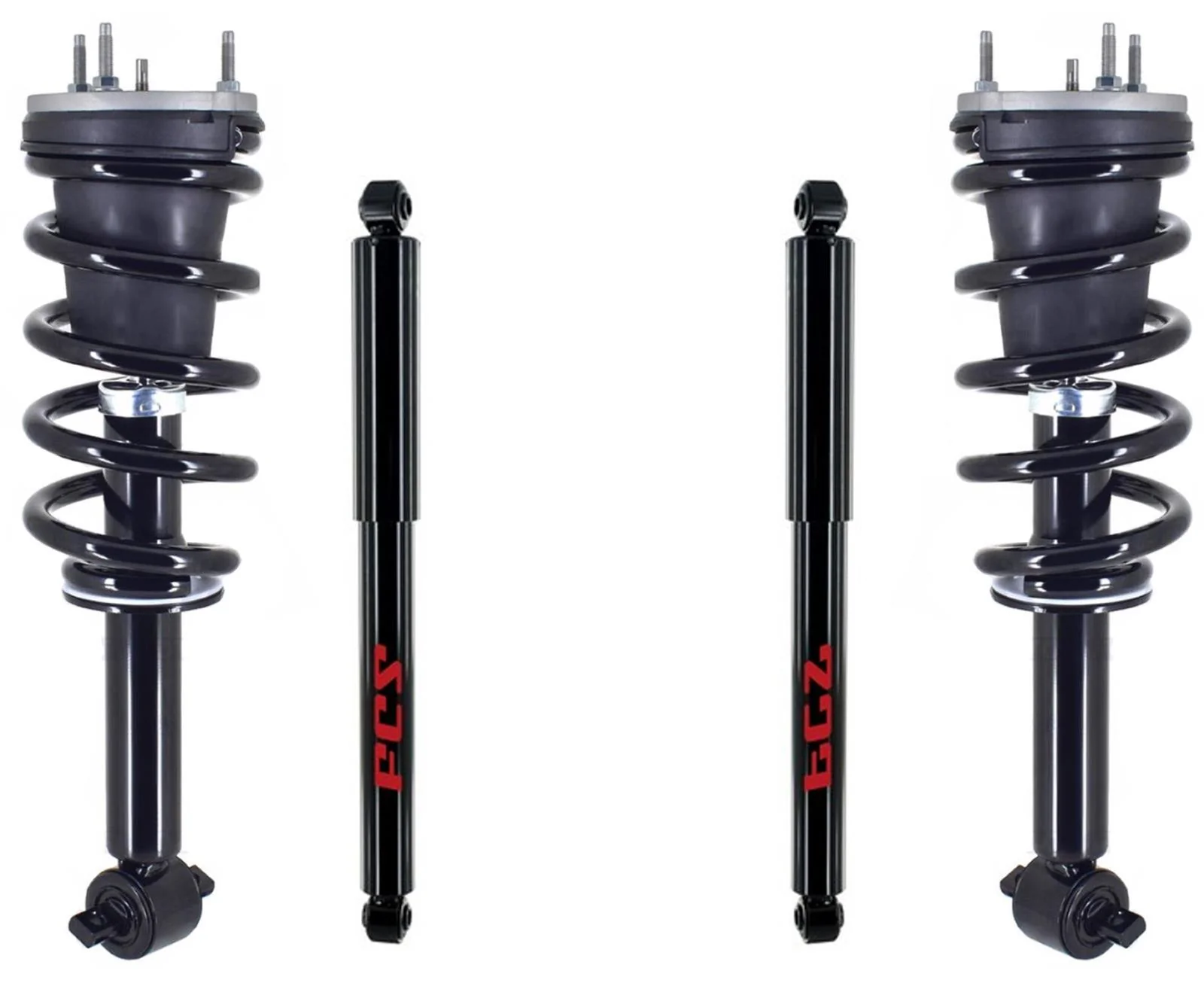 Front Complete Struts & Rear Shocks For Silverado 1500 2019-2023 4 Wheel Drive
