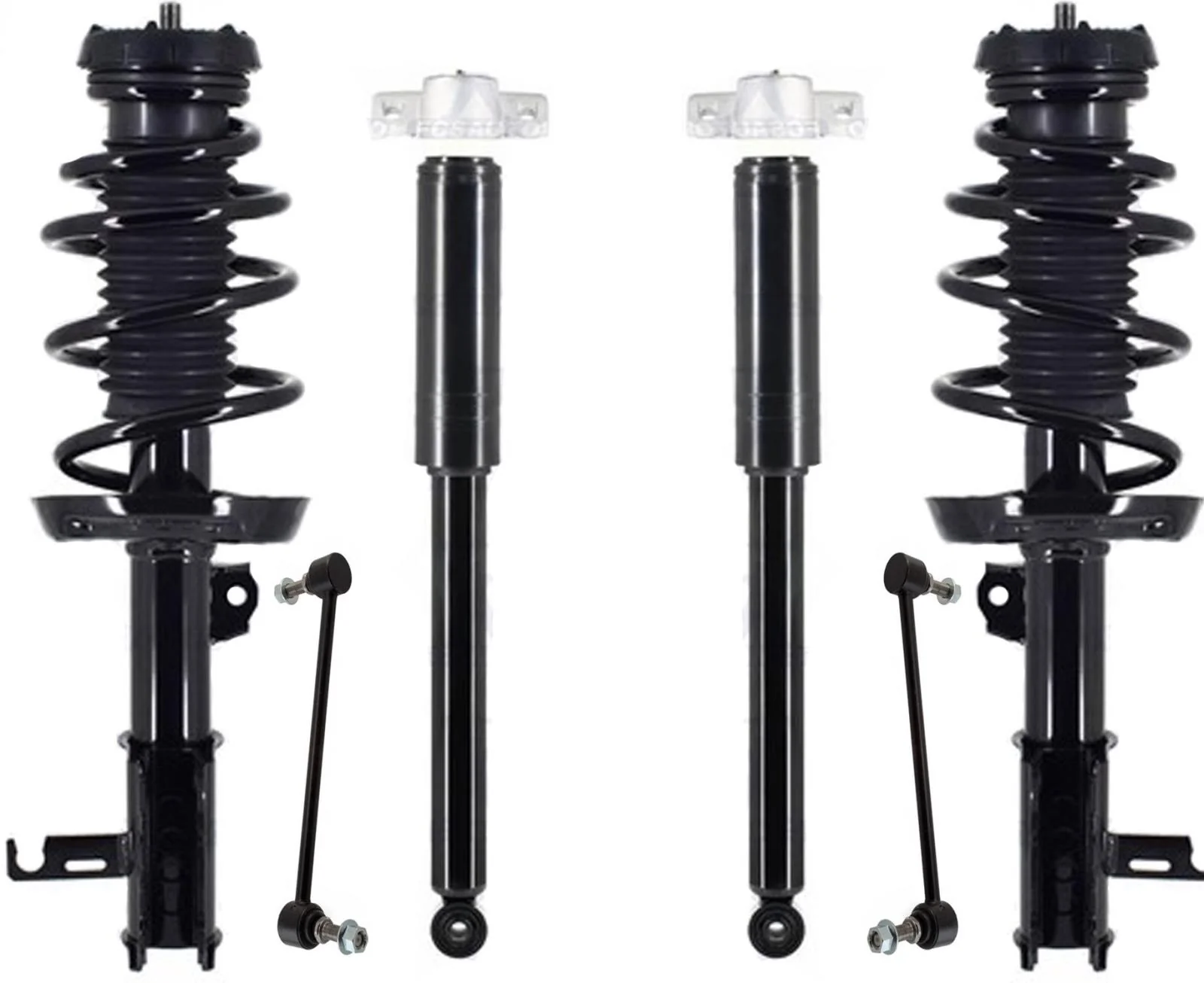Front Complete Struts Rear Shocks & Front Links For Buick Verano 2012 2016 2017
