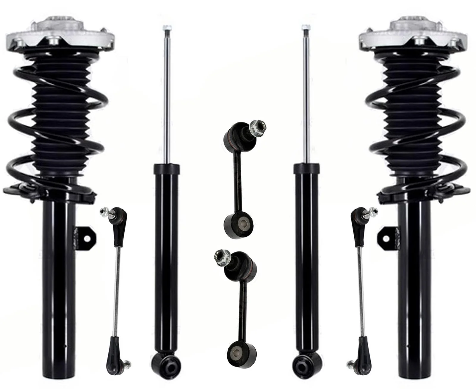 Front Complete Struts & Rear Shocks & Links For BMW X1 xDrive28i 2016-2020