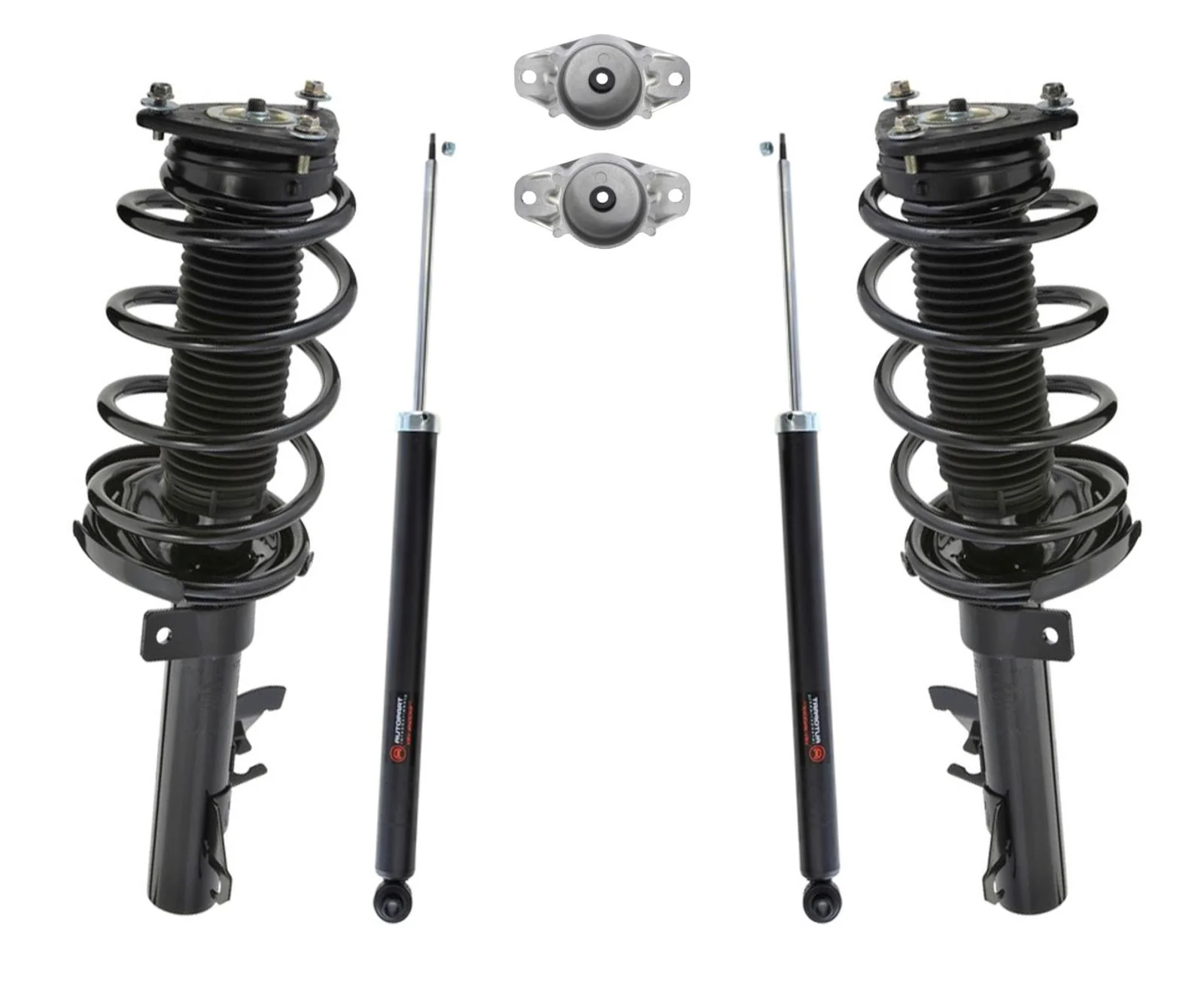 Front Complete Struts & Rear Shocks with Mounts for Mazda 3 2004-2009