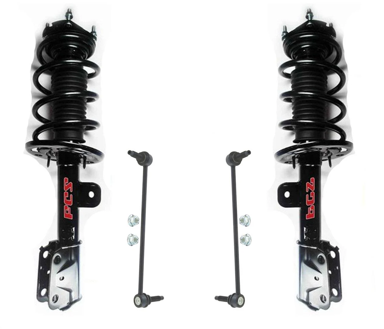 Front Complete Struts & Sway Bars For Ford Explorer 2011-2012 All Wheel Drive