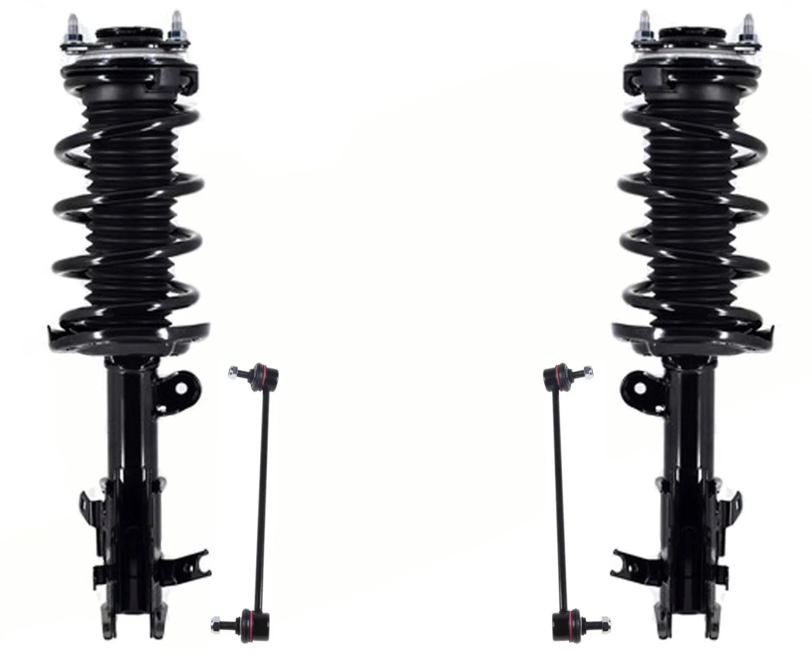 Front Complete Struts & Sway Bar Links For Acura ILX Base 2.4L 2013-2015