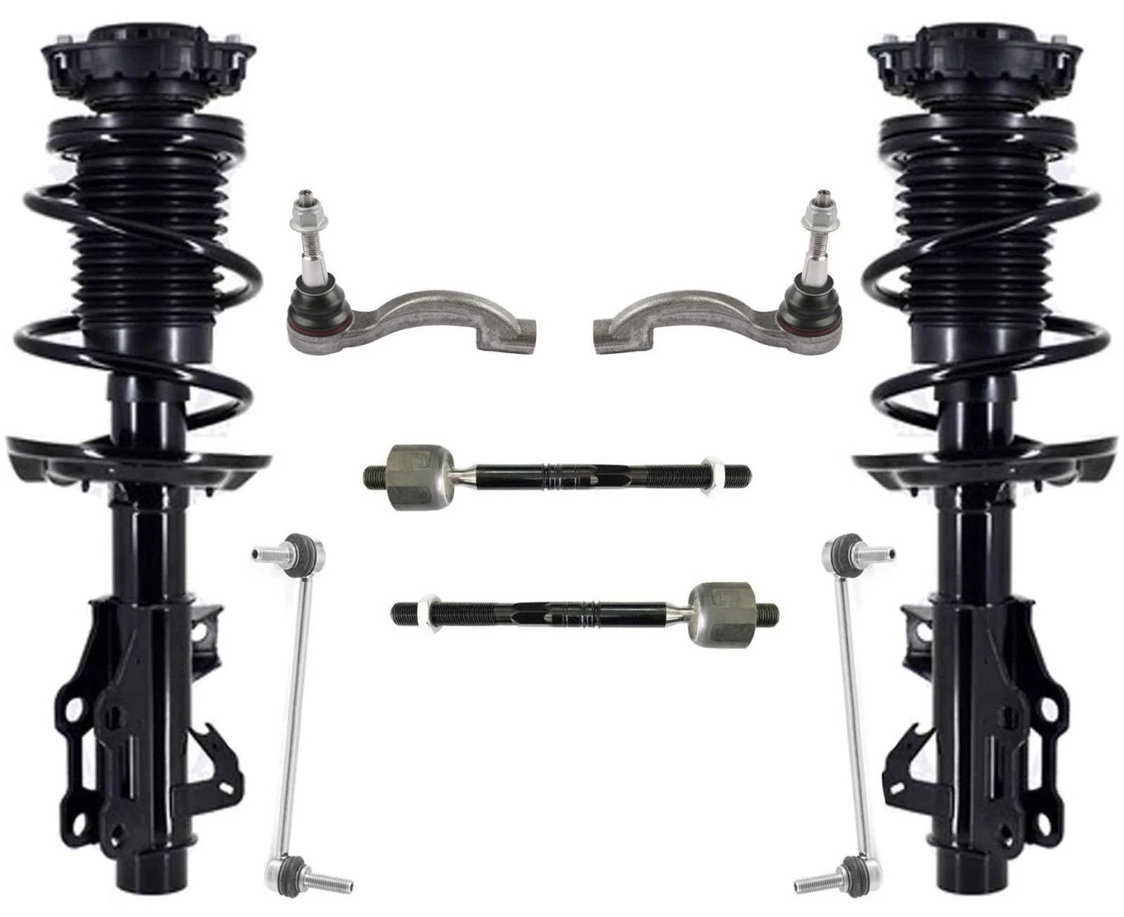 Front Complete Struts Tie Rods & Links For Camaro SS 16-22 W/O Variable Damping