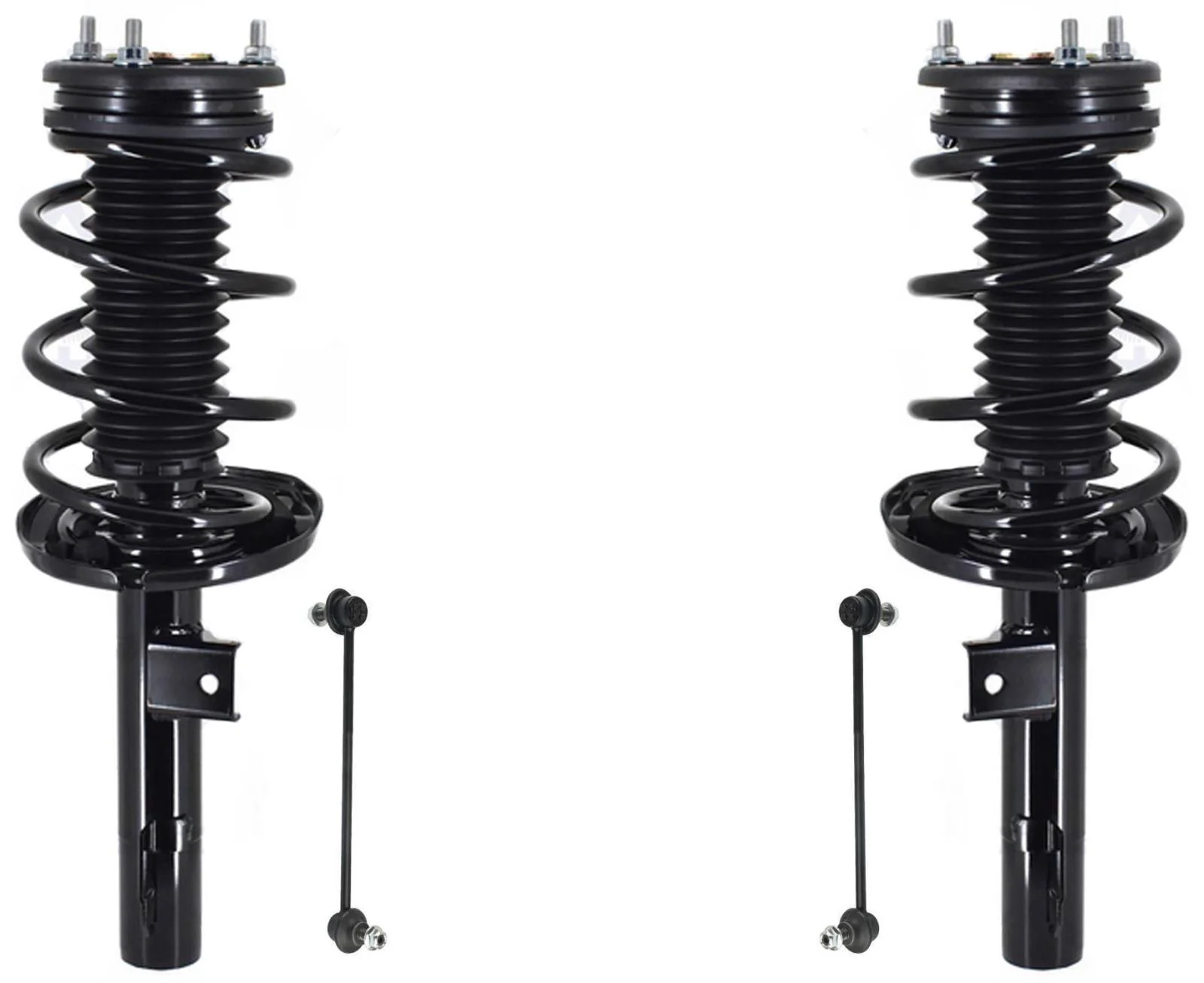 Front Complete Struts W Coil Spring & Links For Mazda 3 2019-22 All Wheel Drive