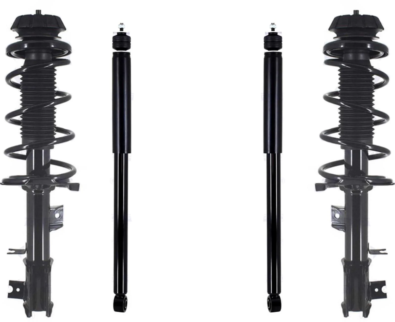 Front Complete Struts W/ Coil Spring & Rear Shocks For Suzuki SX4 Base 2007-2013