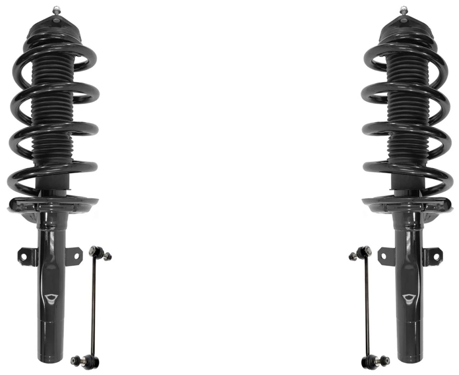 Front Complete Struts W Coil Spring & Sway Bar Links For Transit 150 2015-2019