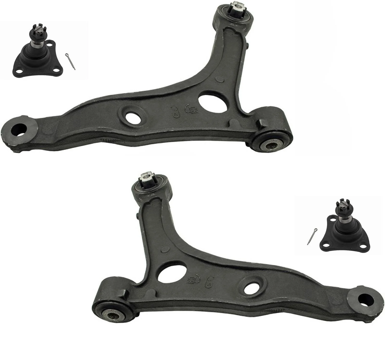 Front Control Arms Ball Joints Tie Rods Links For Ram Promaster 1500 2014-2023 - Image 2