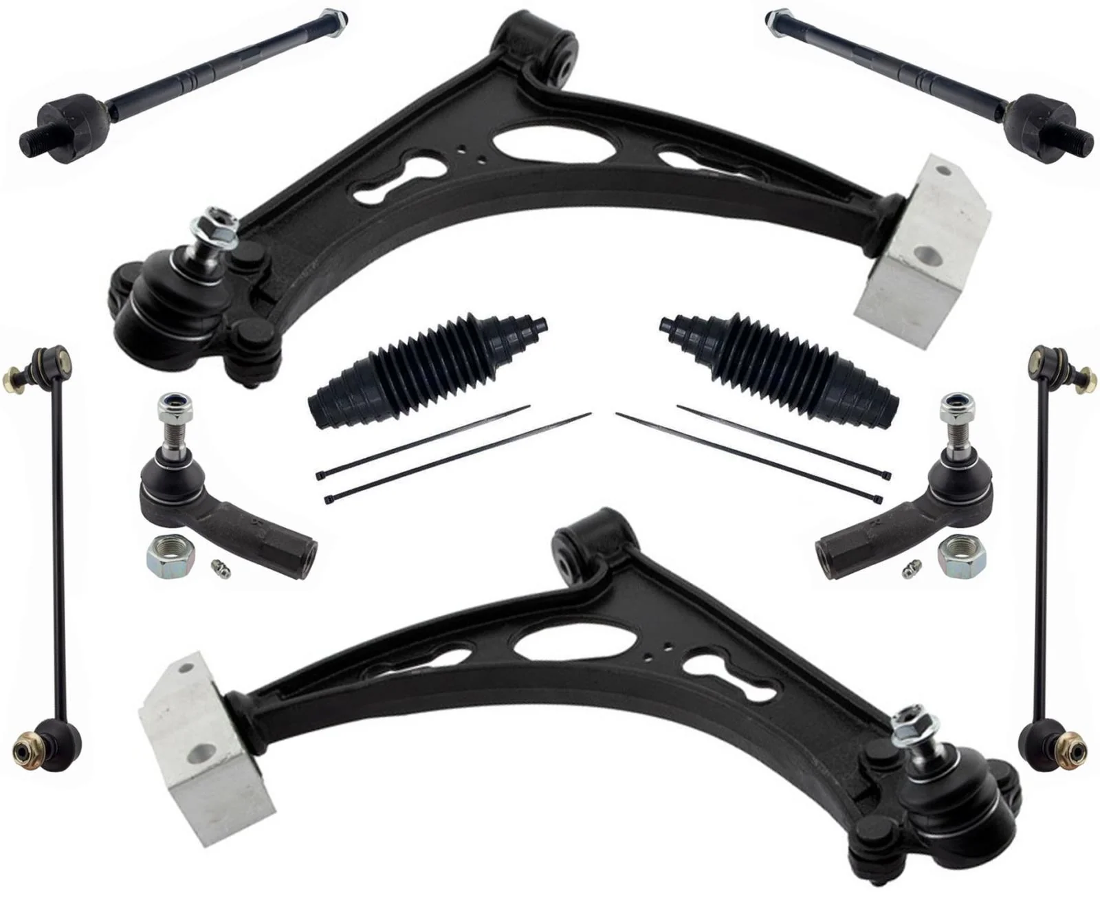 Front Control Arms Tie Rods & Links For Jetta 2006-2014 W Dynamic Headlights