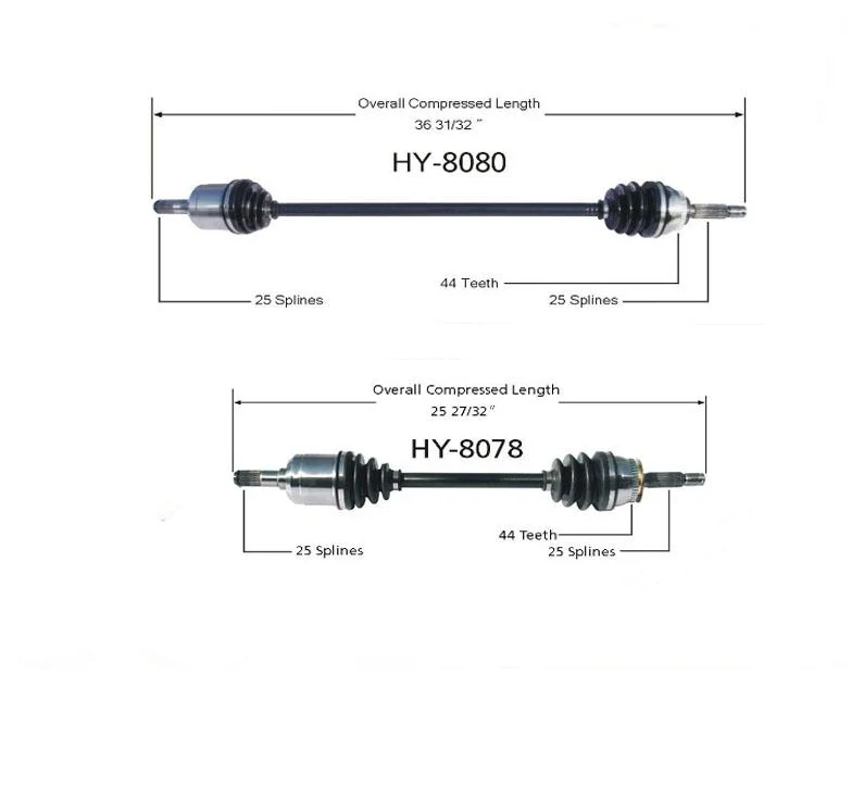 Front CV AXLES fits for Hyundai Elantra/Tiburon 01-08 2.0L Manual Transmission