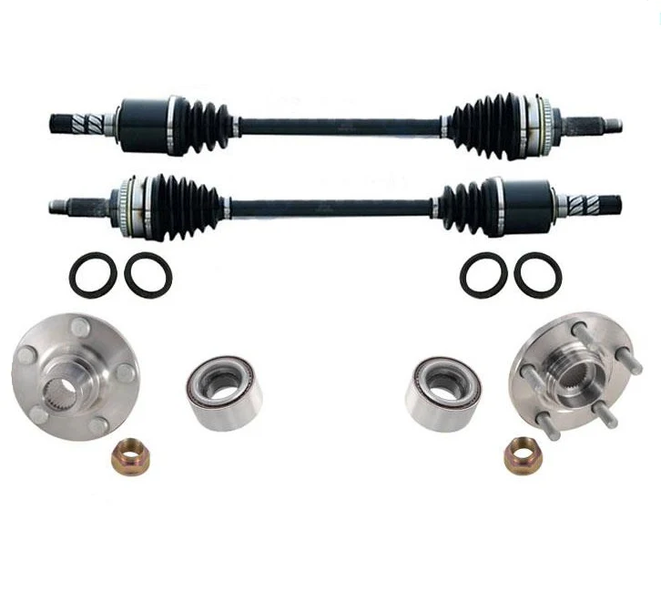 Front Cv Shaft Axles & Wheel Hubs Bearings for Subaru Forester 03-08 2.5L EJ253