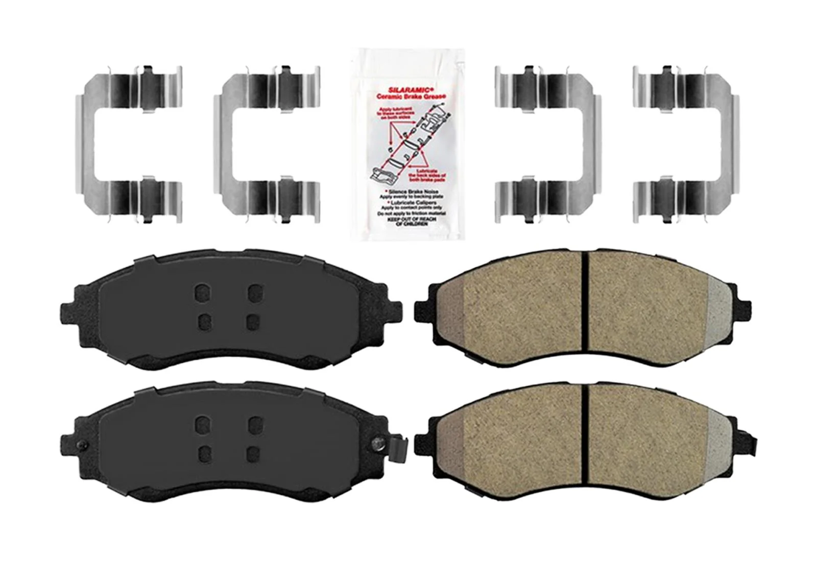 Front Disc Brake Pads Brake Shoes & Hardware for Chevrolet Aveo Aveo5 2004-2013 - Image 2