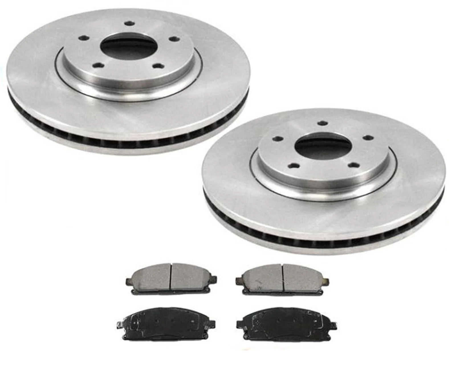 Front Disc Brake Rotors & Ceramic Brake Pads For Nissan Quest 2004 2008 2009