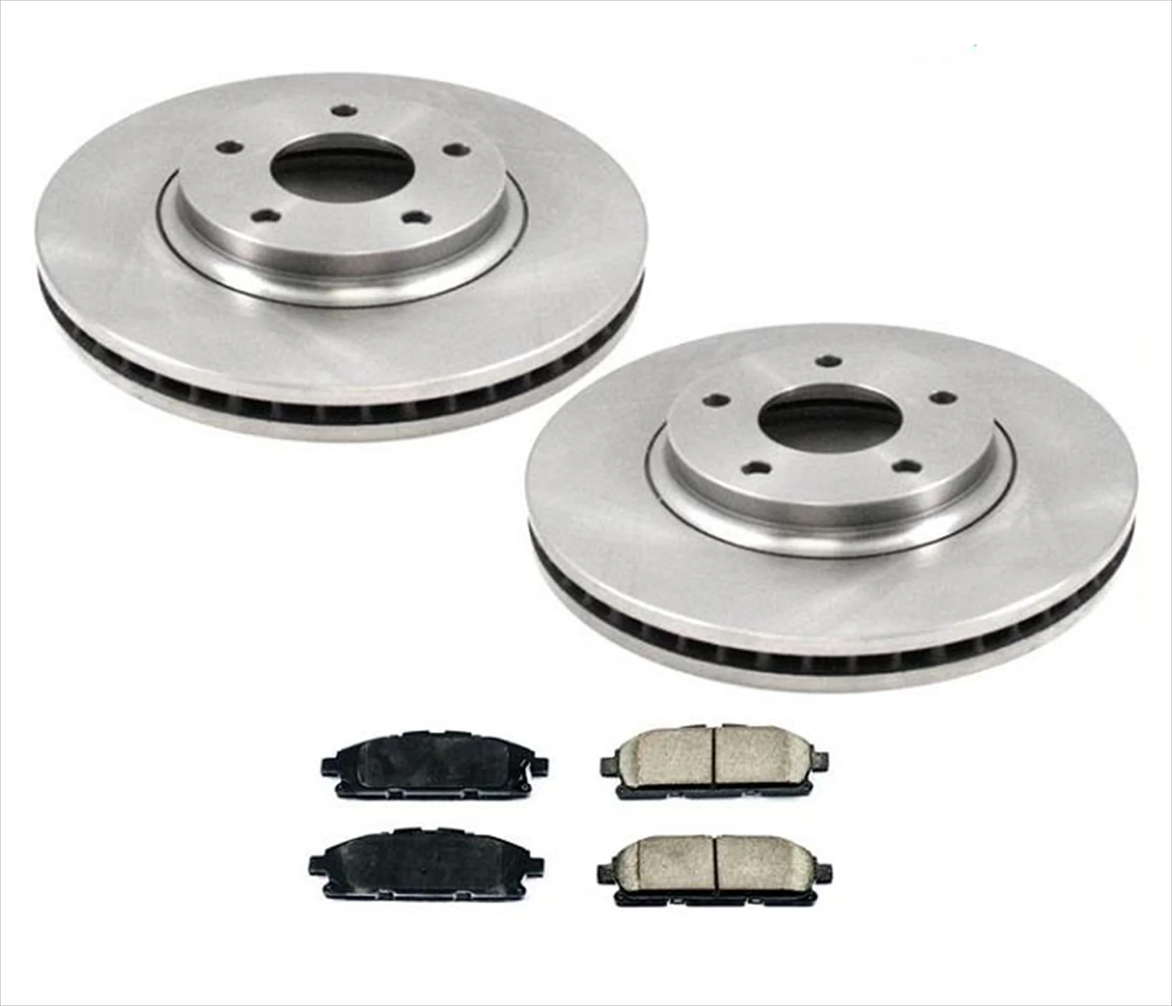 Front Disc Brake Rotors and Ceramic Brake Pads For Nissan Quest 2011 2012 2017