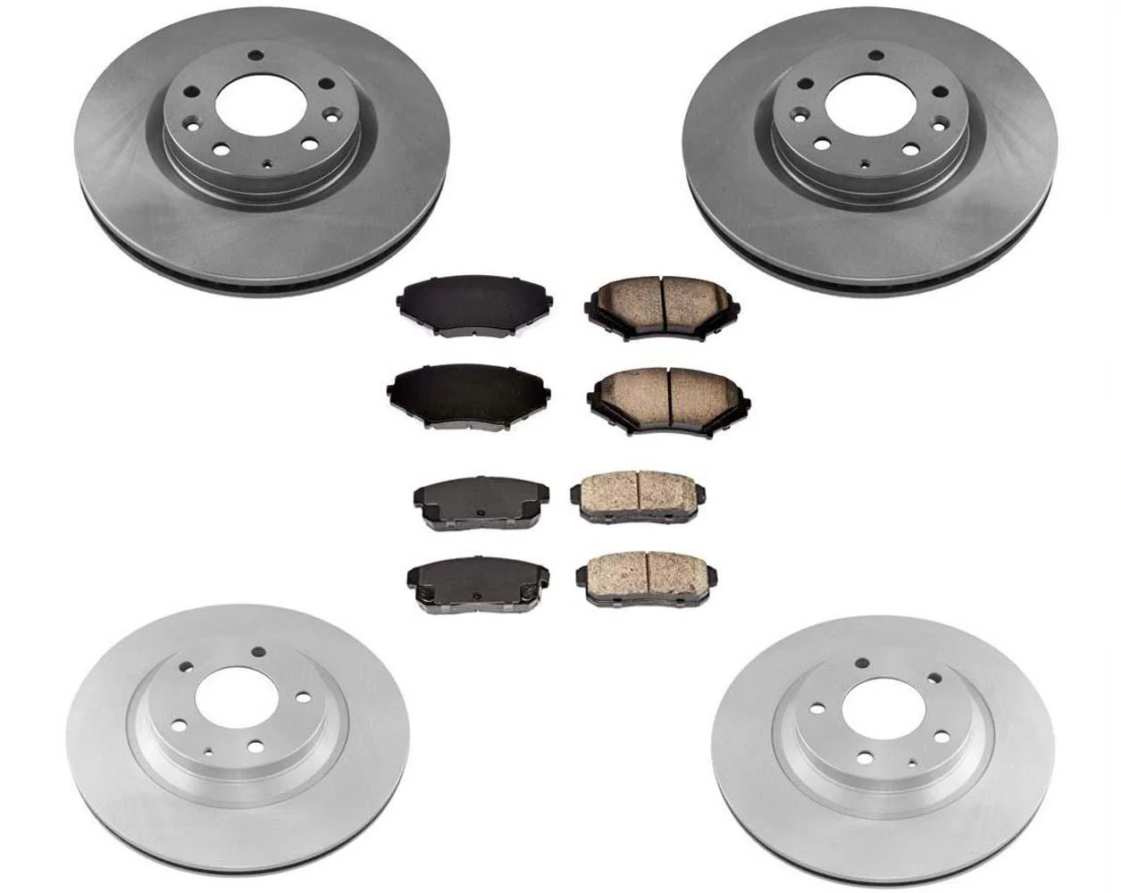 Front Disc Brake Rotors Rear Rotors Brake Pads for Mazda RX8 Base 04-08 302MM