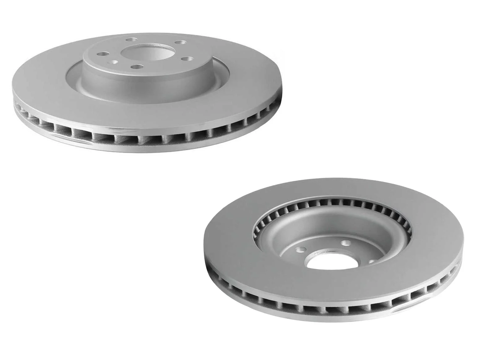 Front GEO Coated Rotors & EPS Brake Pads For Audi Q5 18-24 W/ Brmbo Calipers - Image 2