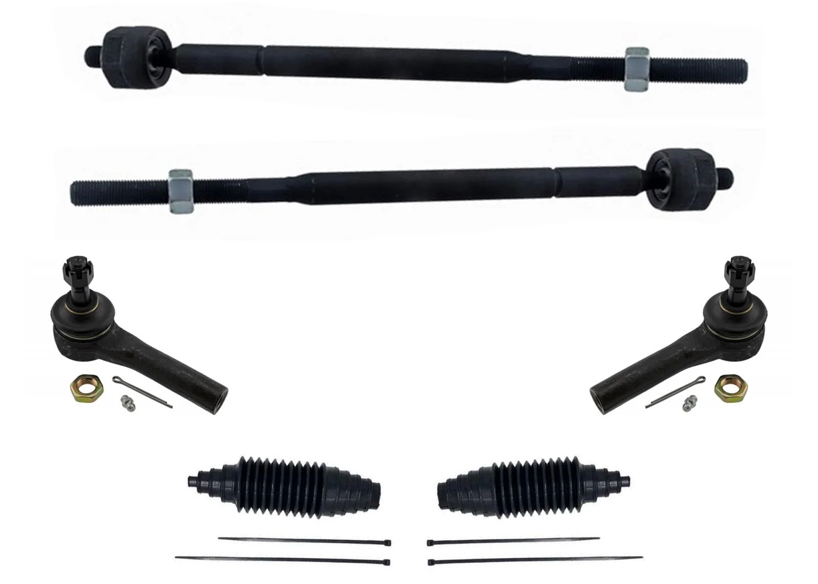 Front Inner and Outer Tie Rods For Chrysler Pacifica 2004 2005 2006 2007 2008