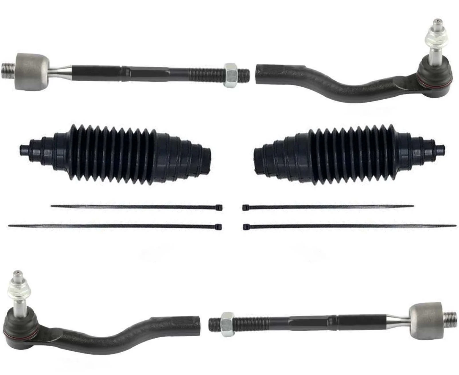 Front Inner and Outer Tie Rods For Chrysler Pacifica 2017 2018 2023 2024 2025