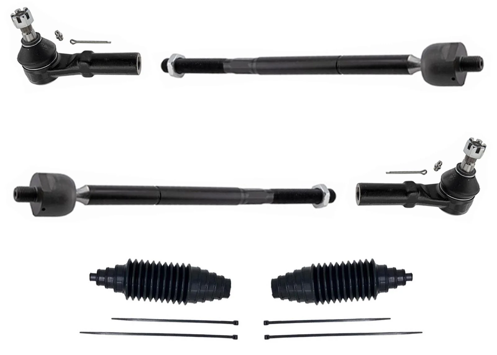 Front Inner and Outer Tie Rods for Dodge Charger & Challenger RWD 2021-2023