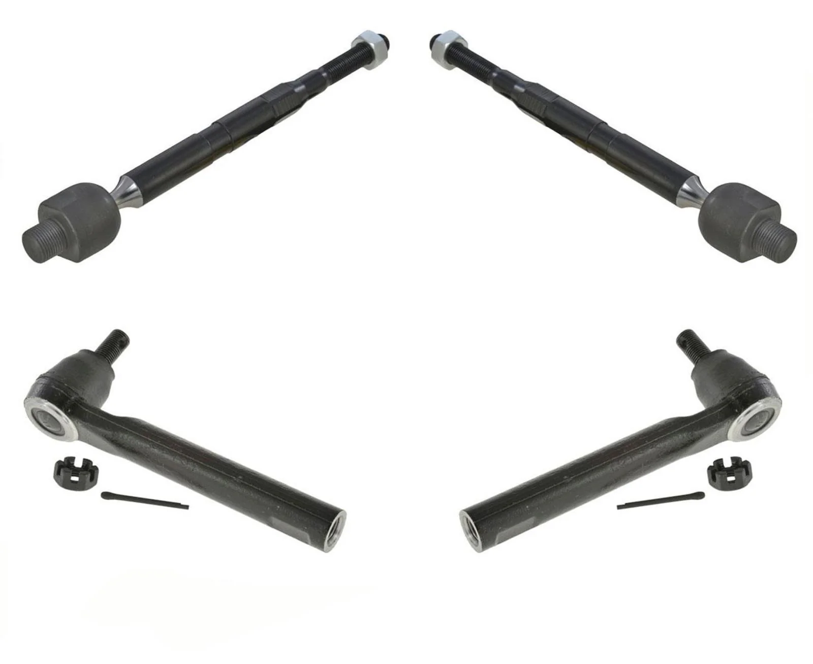 Front Inner & Outer Tie Rods Fits Honda CR-V 07-11 US Built Models