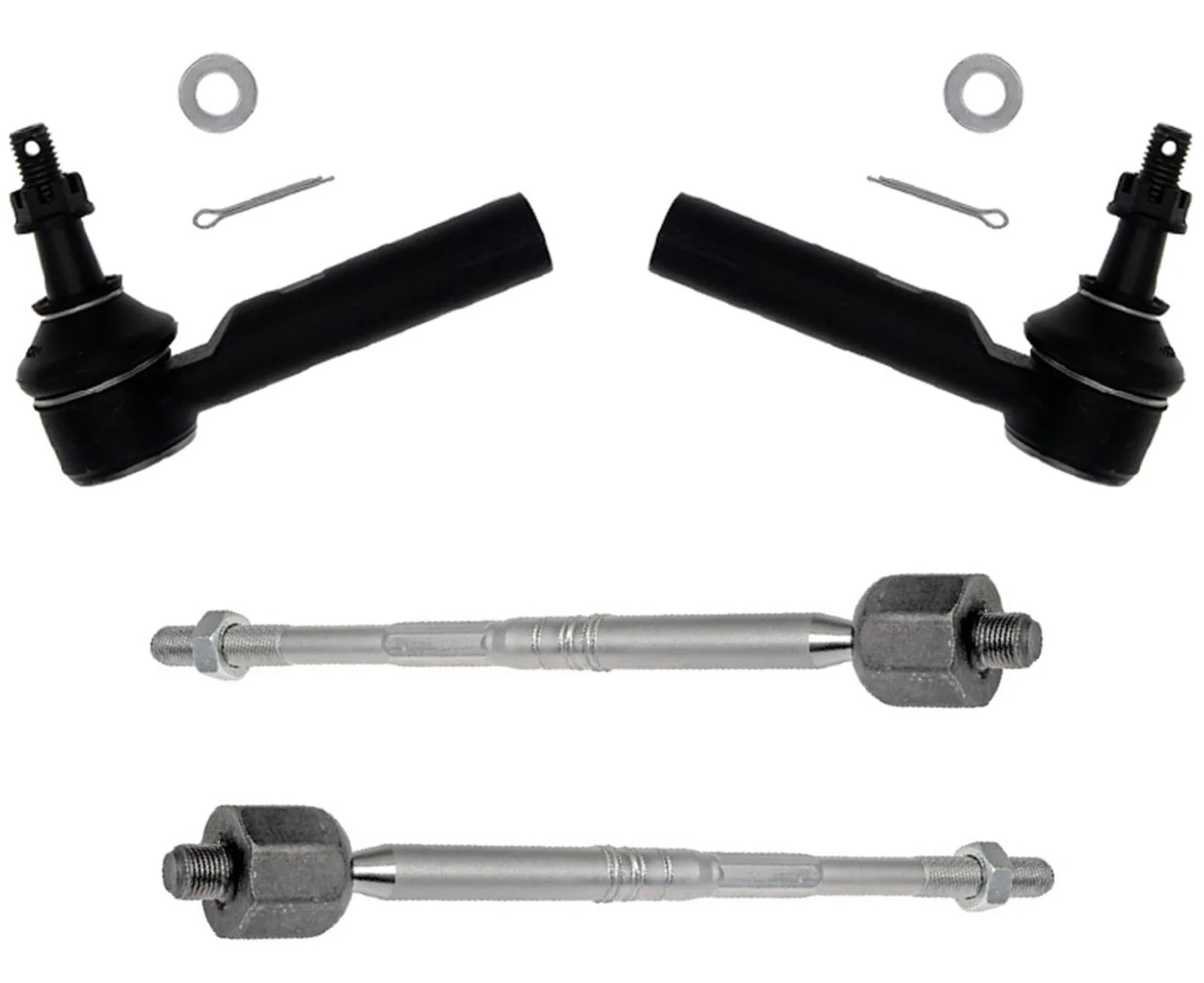 Front Inner & Outer Tie Rods For Chevrolet Equinox & Terrain 2018 2021 2022 2023