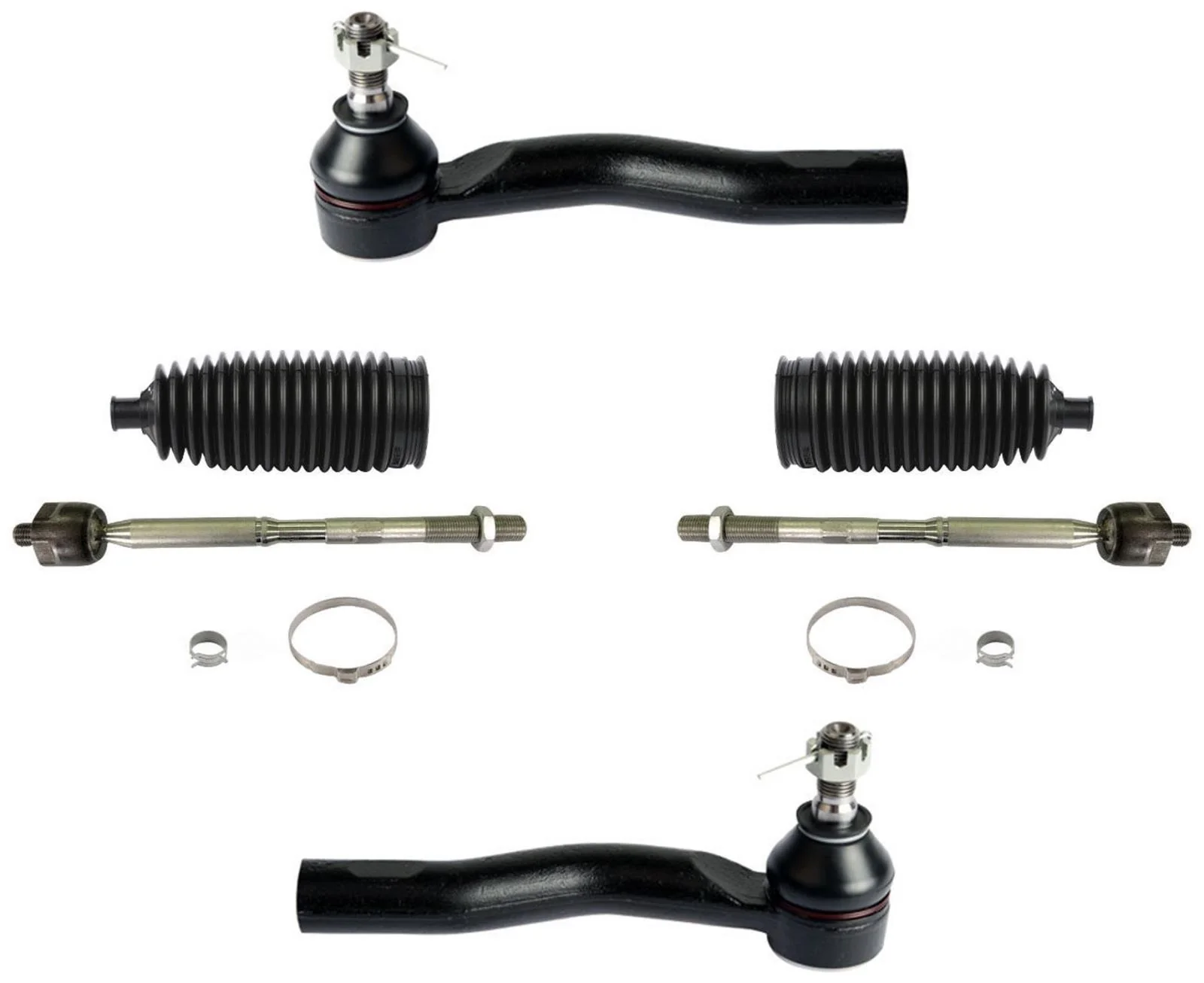 Front Inner & Outer Tie Rods With Boots For Toyota C-HR 2018-2022