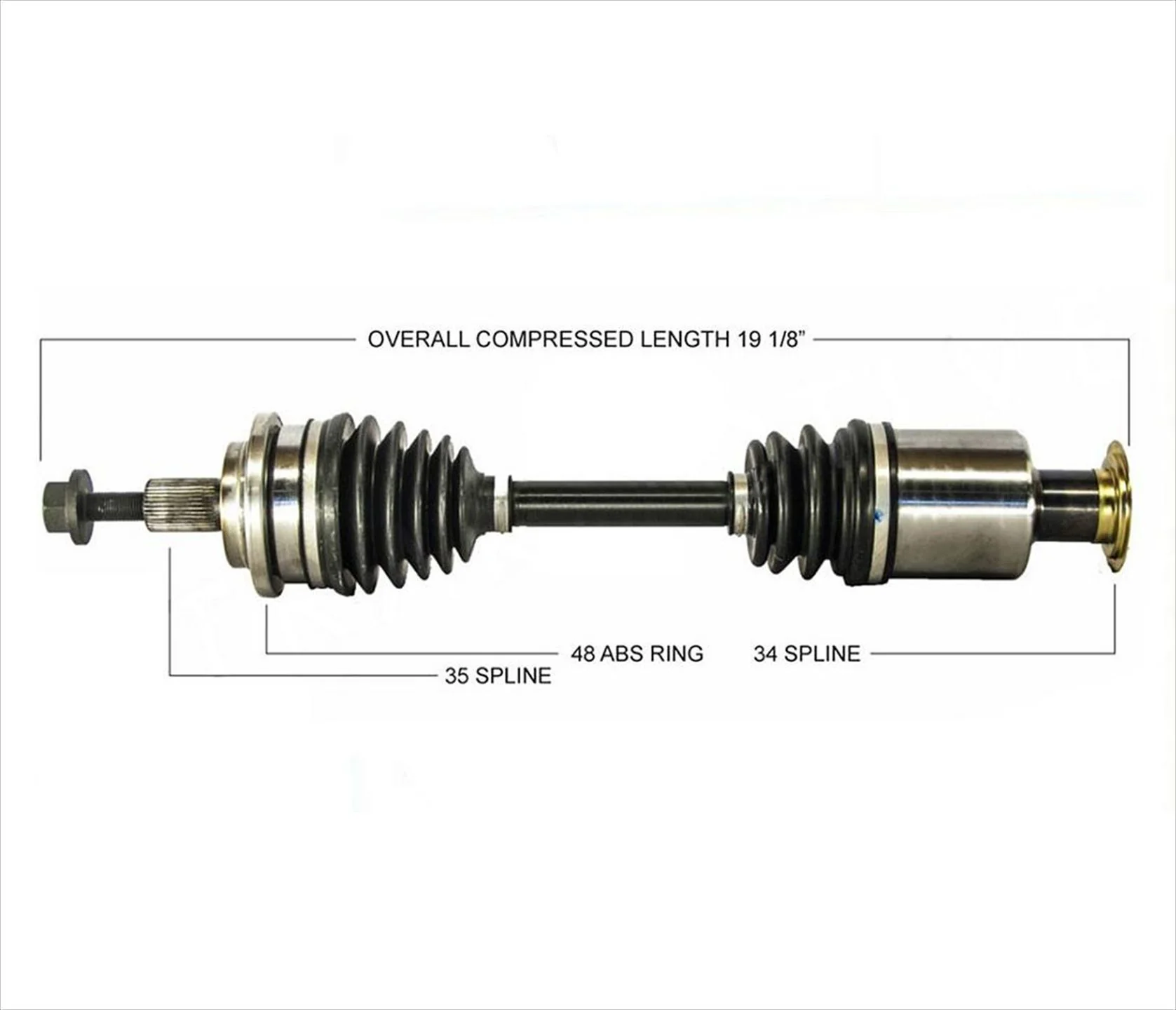 Front Left Axle Shaft for Mercedes Benz C240 C280 C320 C350 4-Matic 03-07