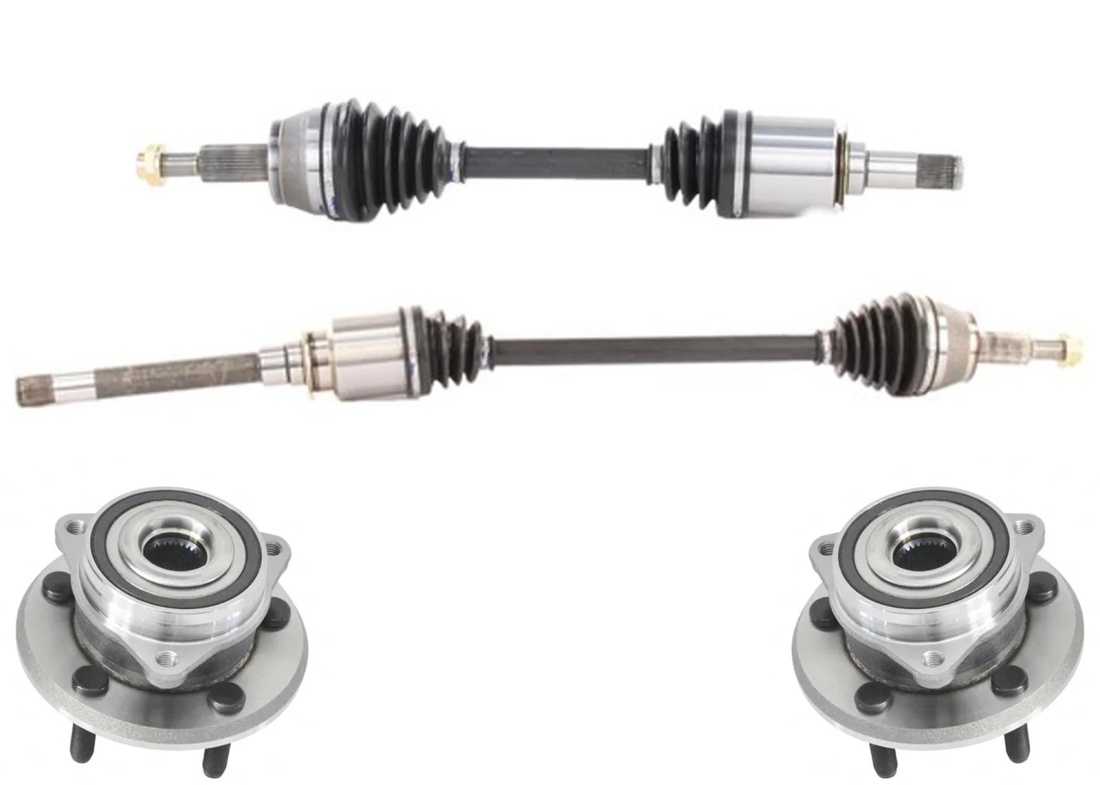 Front Left & Right Complete CV Drive Axle Shafts for 2011-2019 Dodge Durango V6