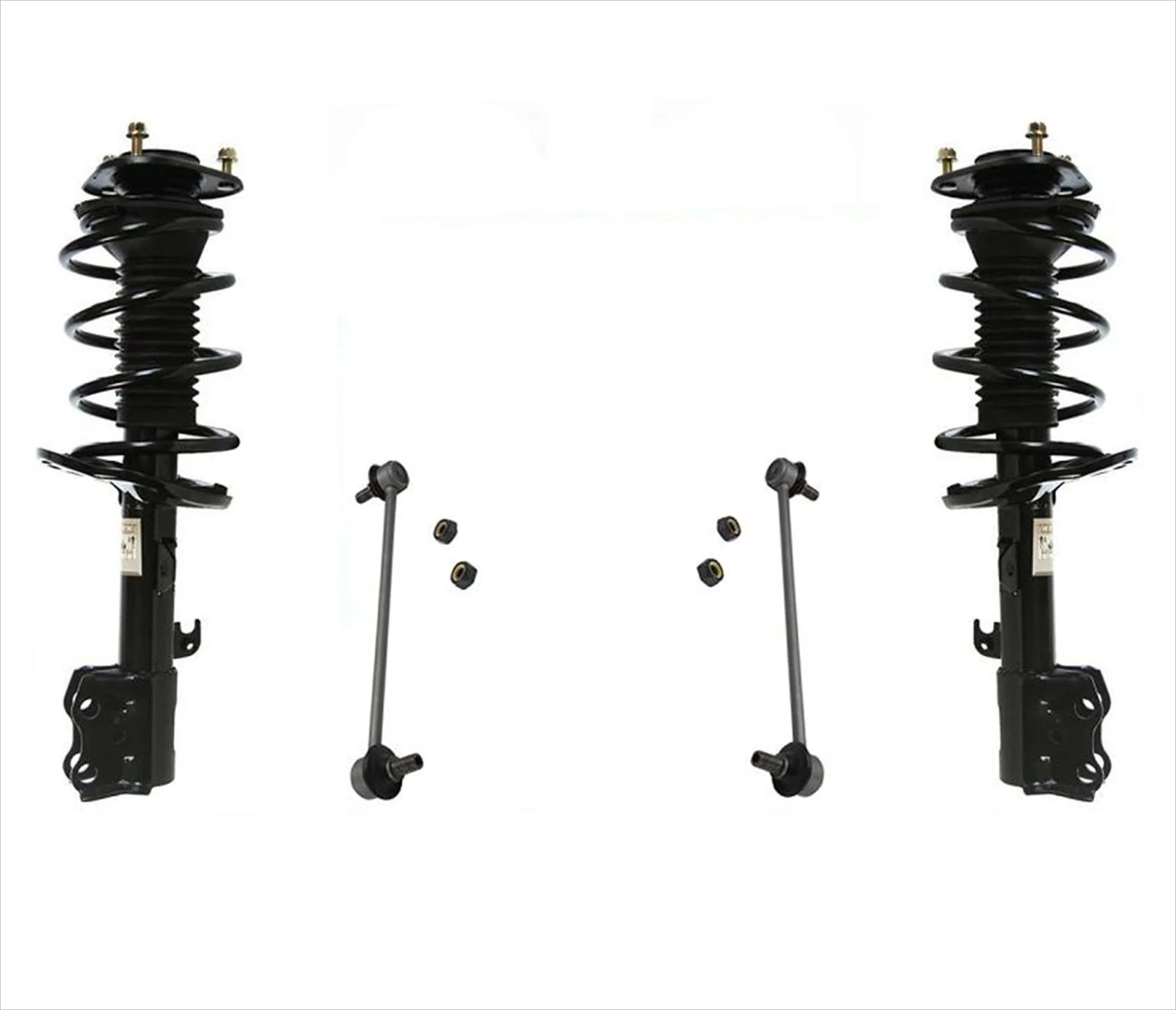 Front Left & Right Complete Struts & Sway Bar Links For Toyota Corolla 14-2019