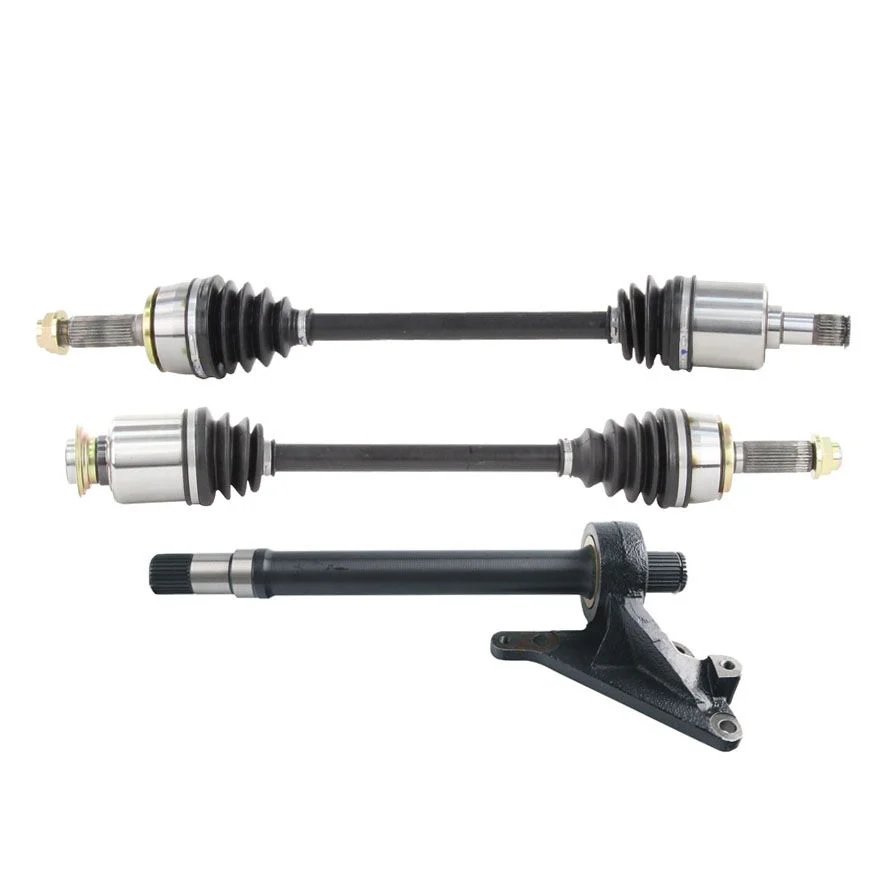 Front Left & Right Axles & Intermediate Cv Shaft Fits Honda Pilot 2009-2011