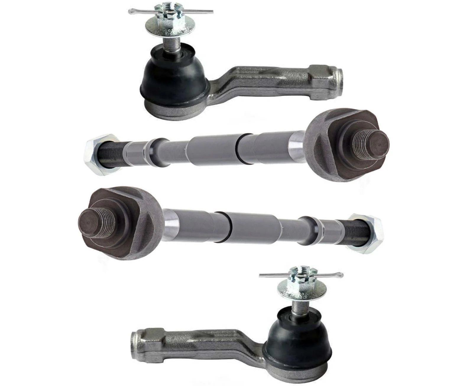 Front Left & Right Inner Outer Tie Rods Assembly For Hyundai Veloster 2020 2021