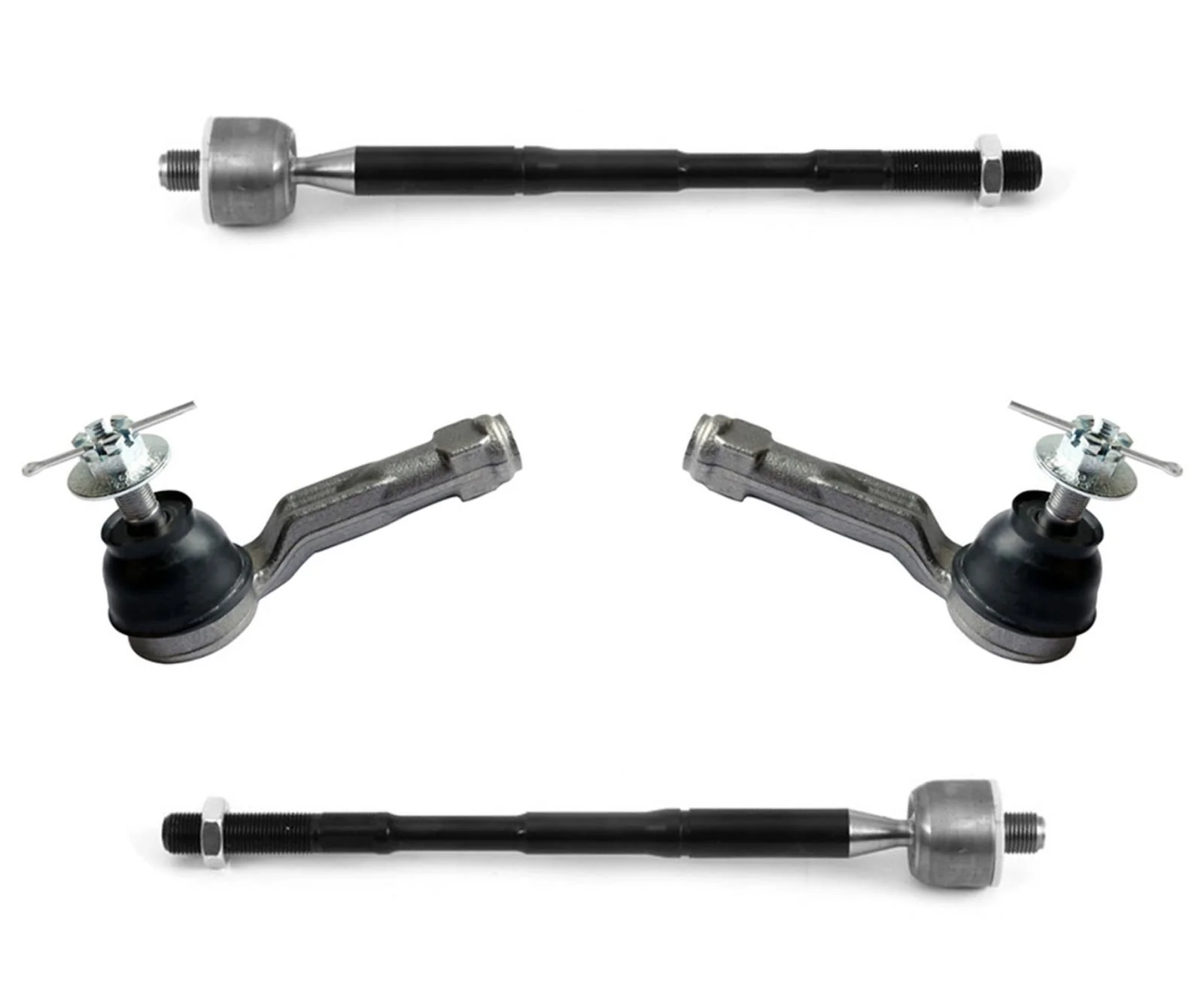 Front Left & Right Inner Outer Tie Rods For Kia Niro  & Hyundai Ioniq 2017-2022