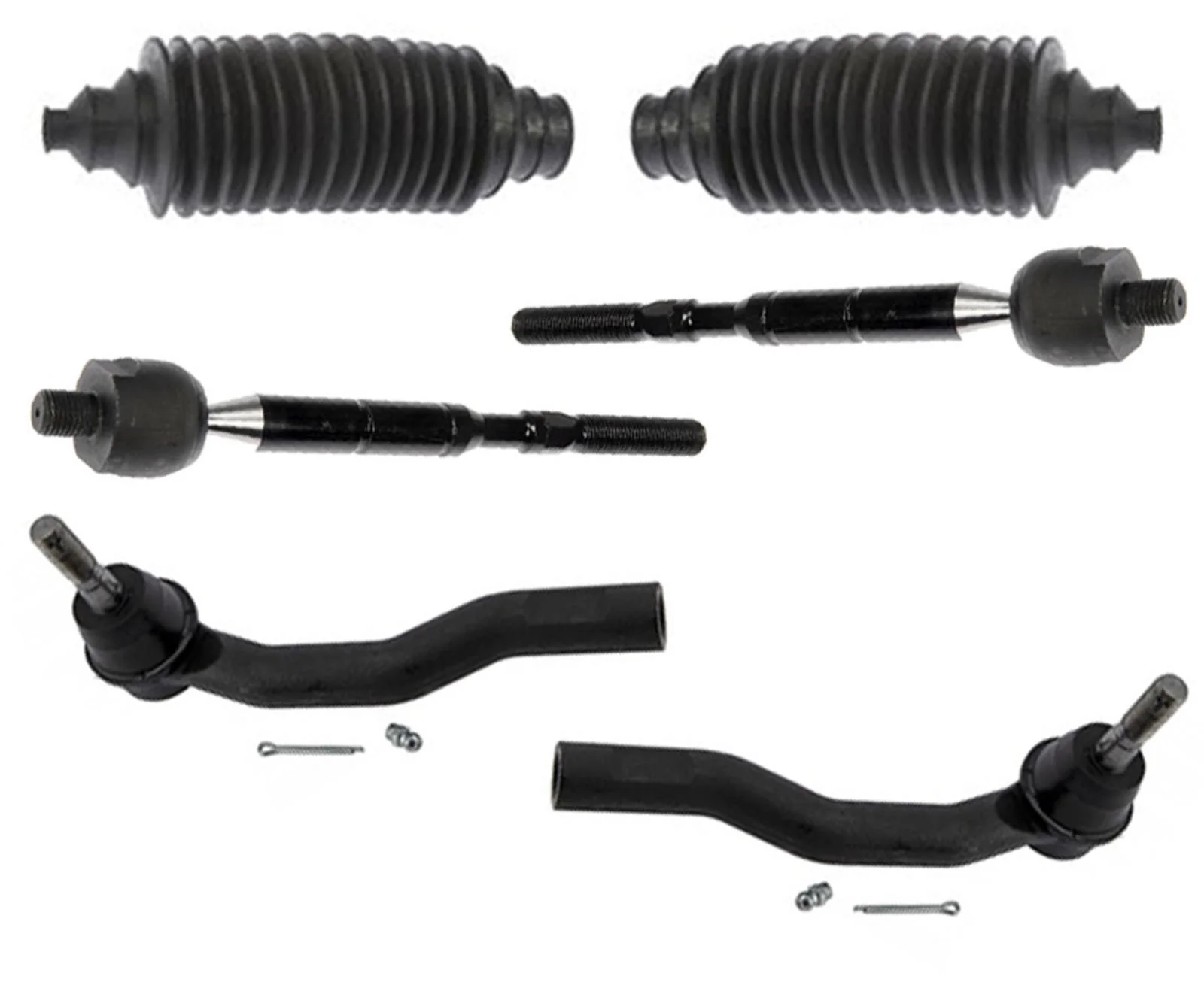 Front Left Right Inner Outer Tie Rods For Toyota Prius 2010 2011 2012 2013 2015