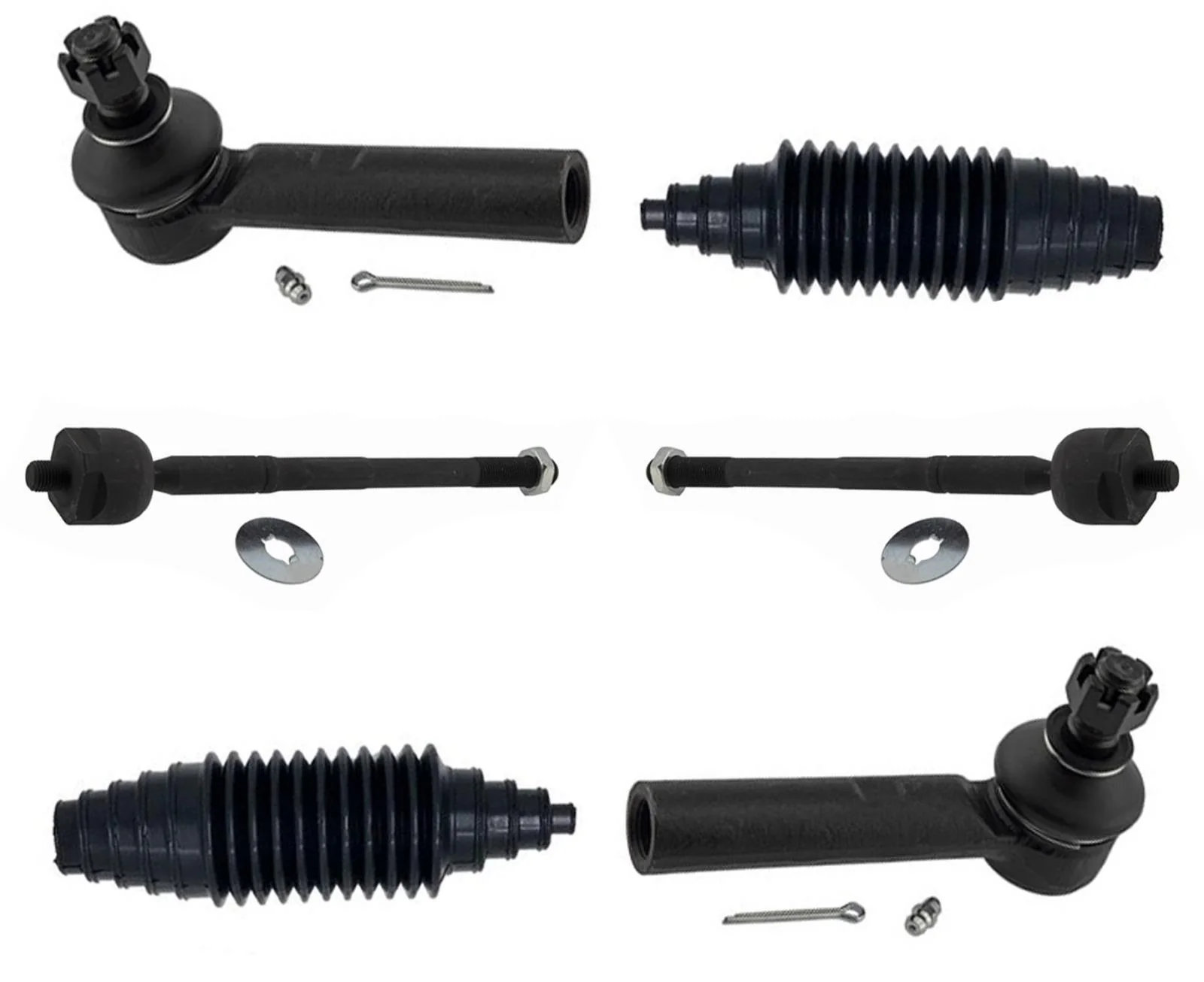 Front Left & Right Inner & Outer Tie Rods For Toyota Tacoma 2016-2023