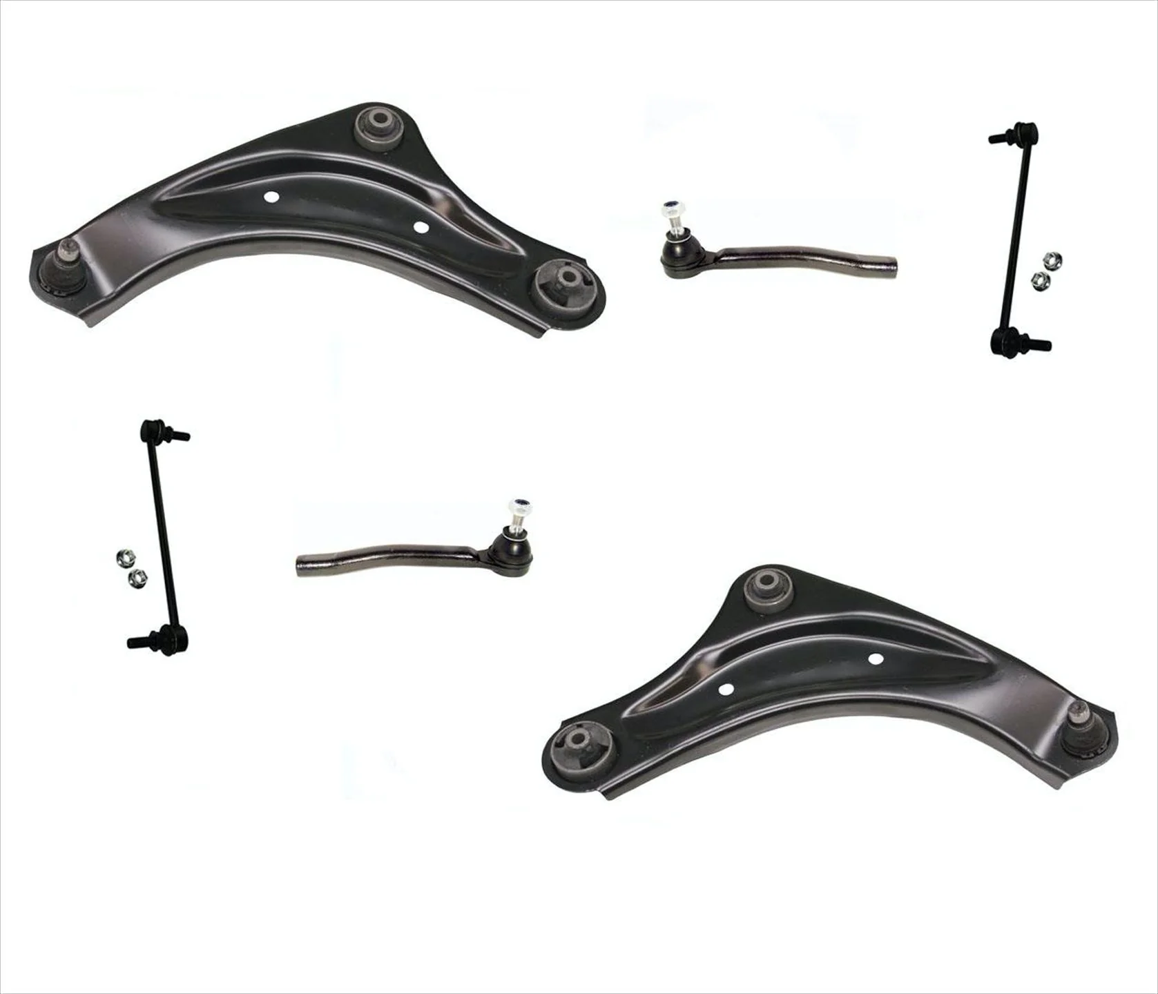 Front Left & Right Lower Control Arms Tie Rods & Links For Nissan JUKE 2011-2017