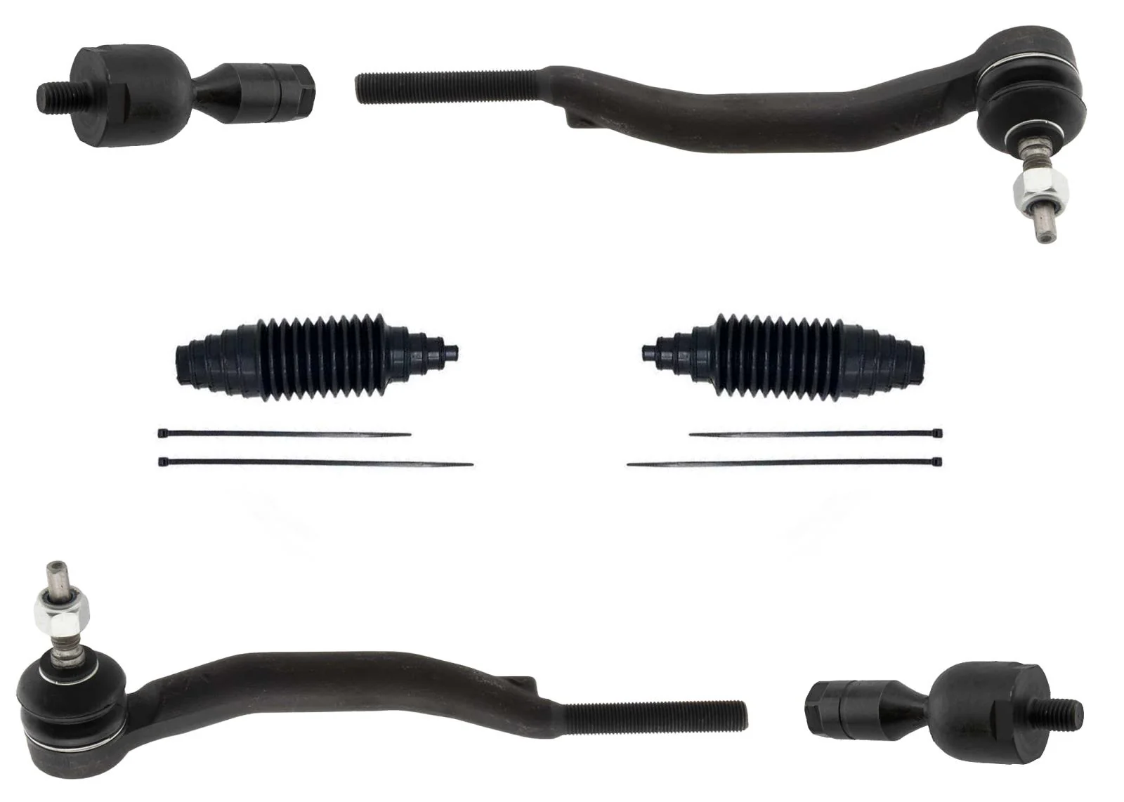 Front Left & Right Tie Rods Boots For Cadillac SRX 2004 2005 2006 2007 2009
