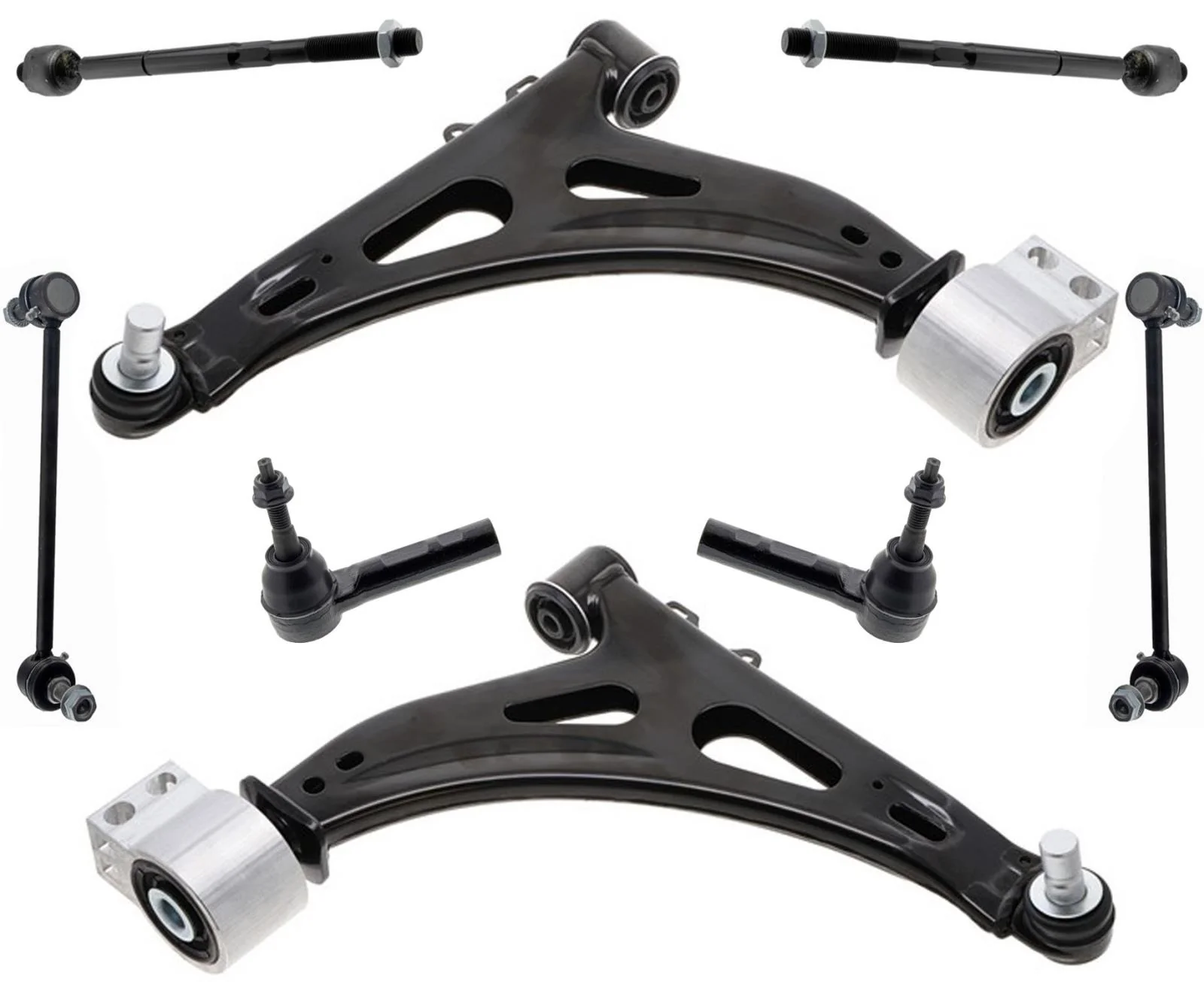 Front Lower Arms Ball Joints Tie Rods & Links For Chevrolet Impala 2014-2020
